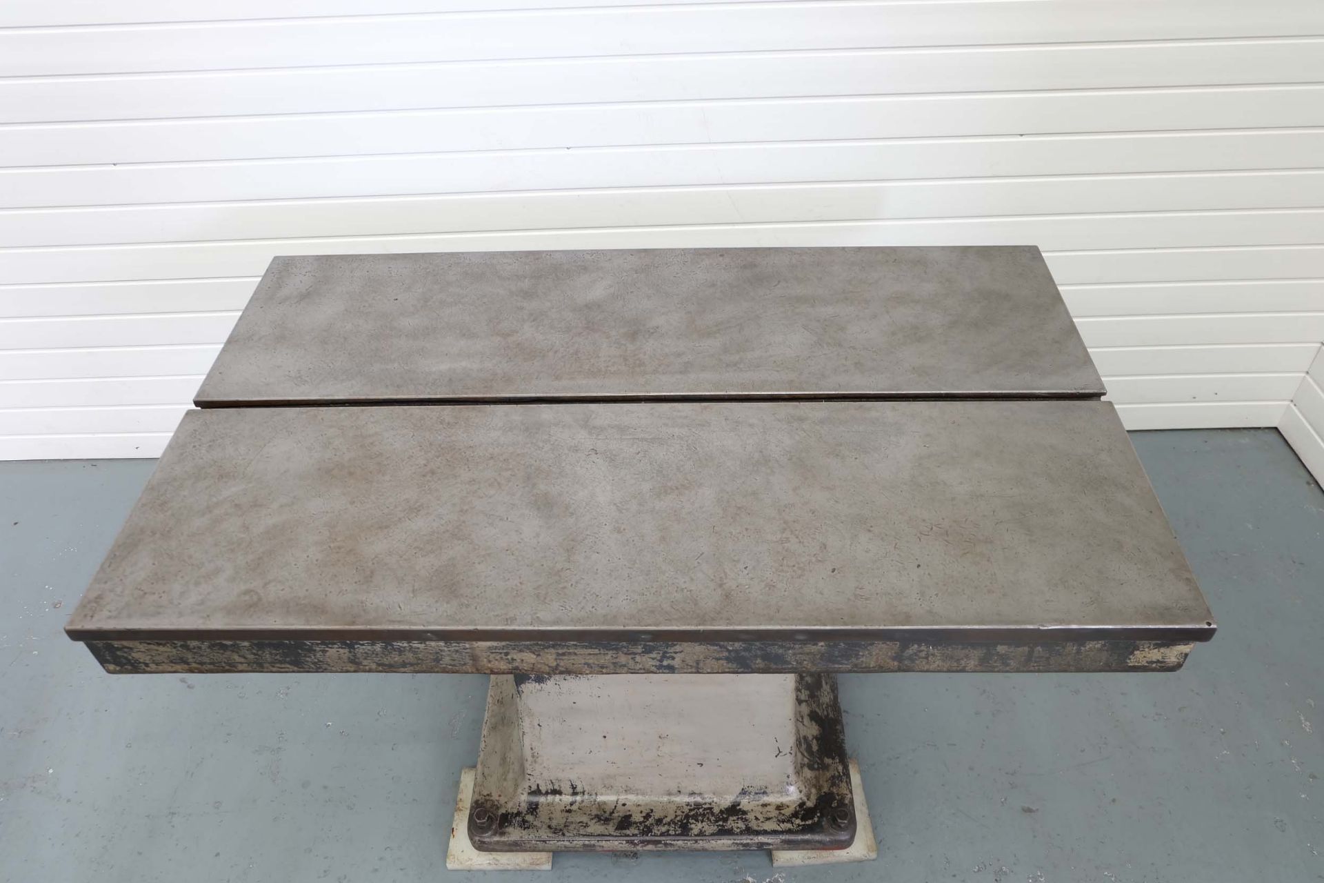 Cast Iron Surface Table With Tee Slot. Size 54" x 32". Surface Height 34". - Image 2 of 5