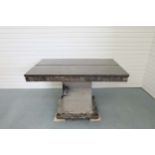 Cast Iron Surface Table With Tee Slot. Size 54" x 32". Surface Height 34".