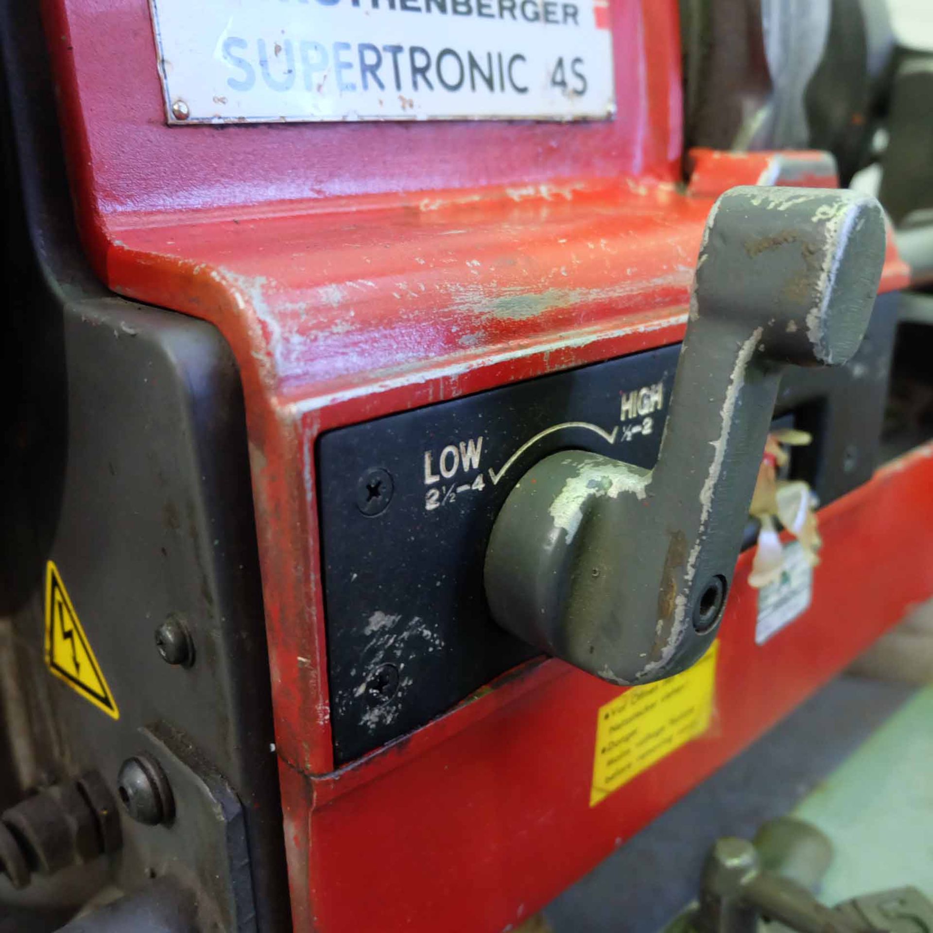Rothenberger Supertronic 4S Pipe Threading Machine. Capacity 1/2" - 4". Input 110 Volt. With Foot Co - Image 8 of 14