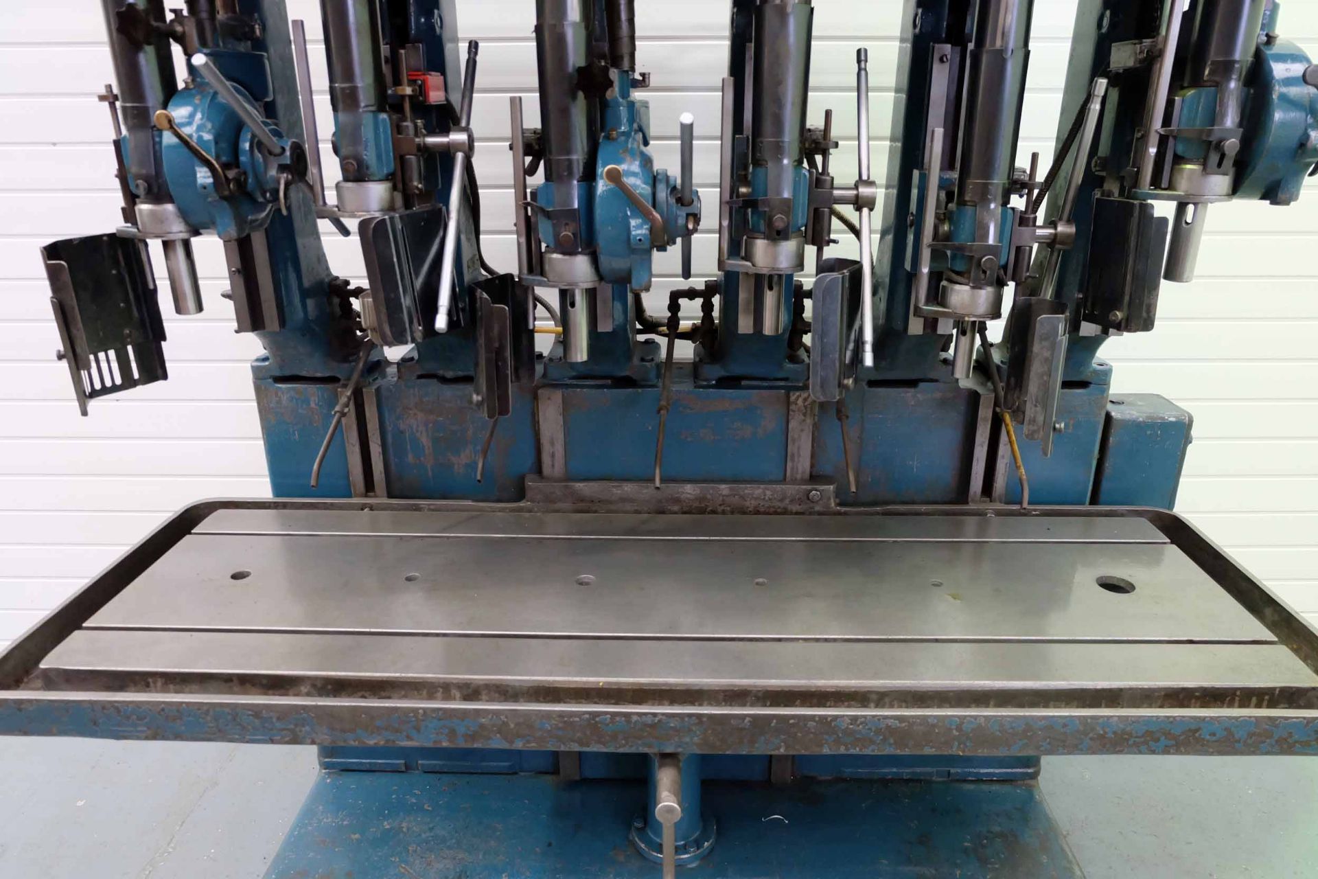 Herbert 6 Spindle In-Line Drilling Machine. 3 x Spindles 3MT With Power feed. 3 x Spindles 2MT With - Image 8 of 18