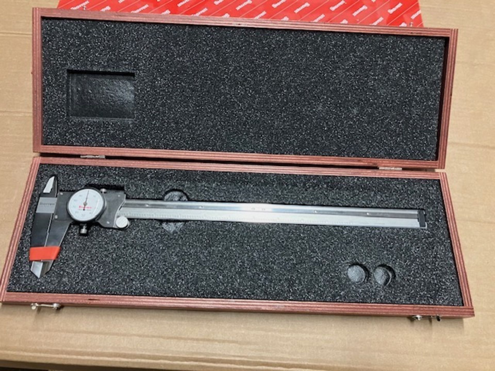 Model 12OZ-12 Dial Vernier Caliper. 12” Capacity. 0.001” Resolution.