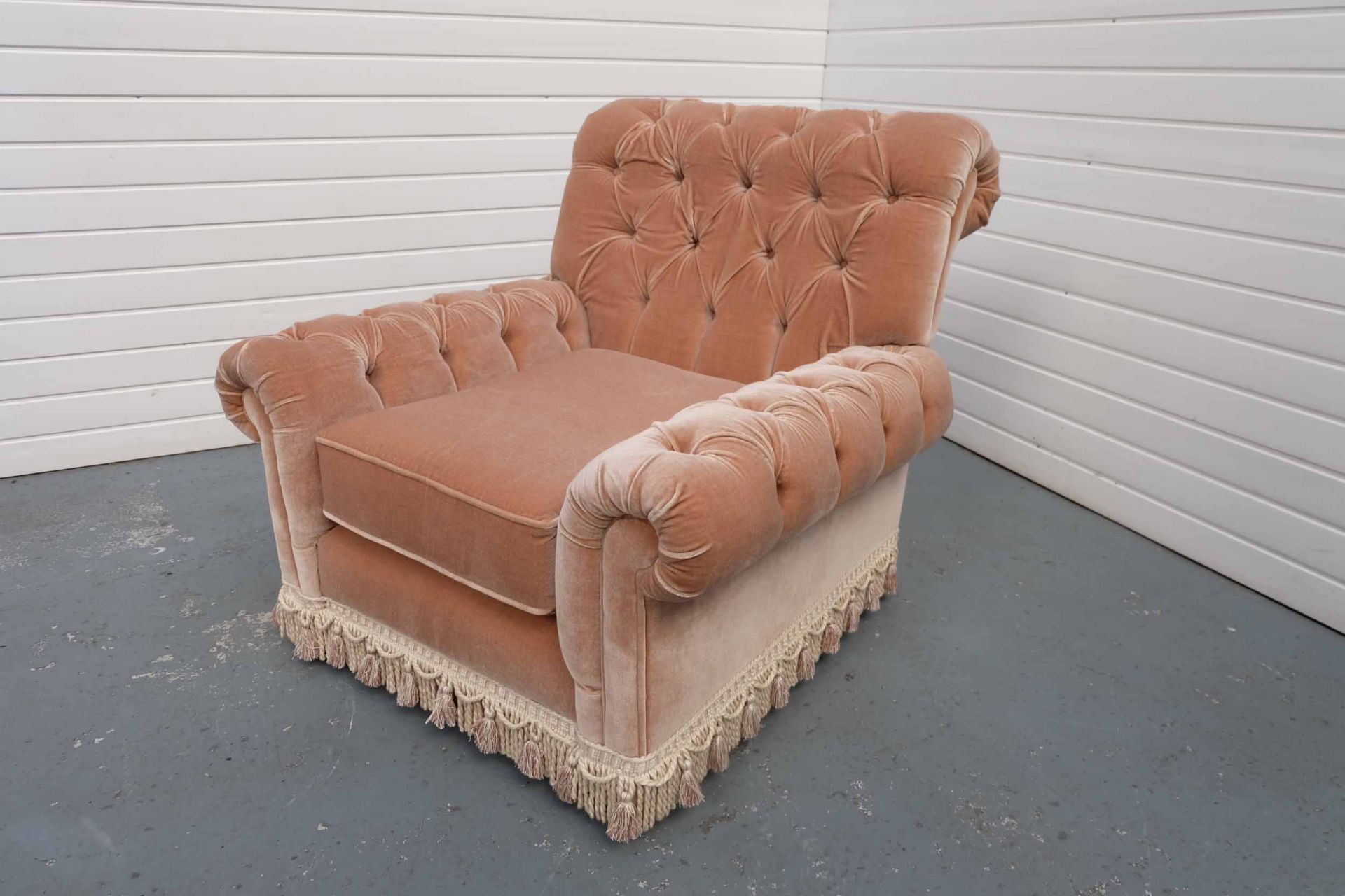 Chesterfield Chair. With Tassel Trim. - Image 2 of 4