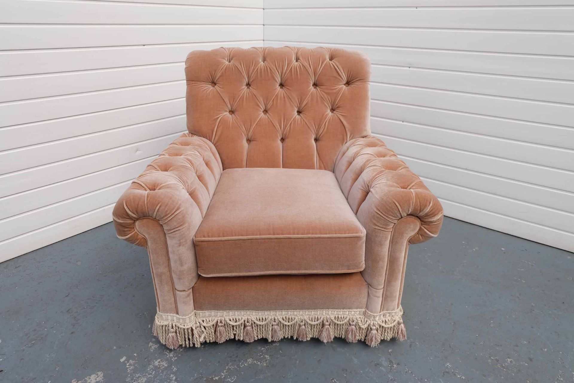 Chesterfield Chair. With Tassel Trim. - Image 2 of 4