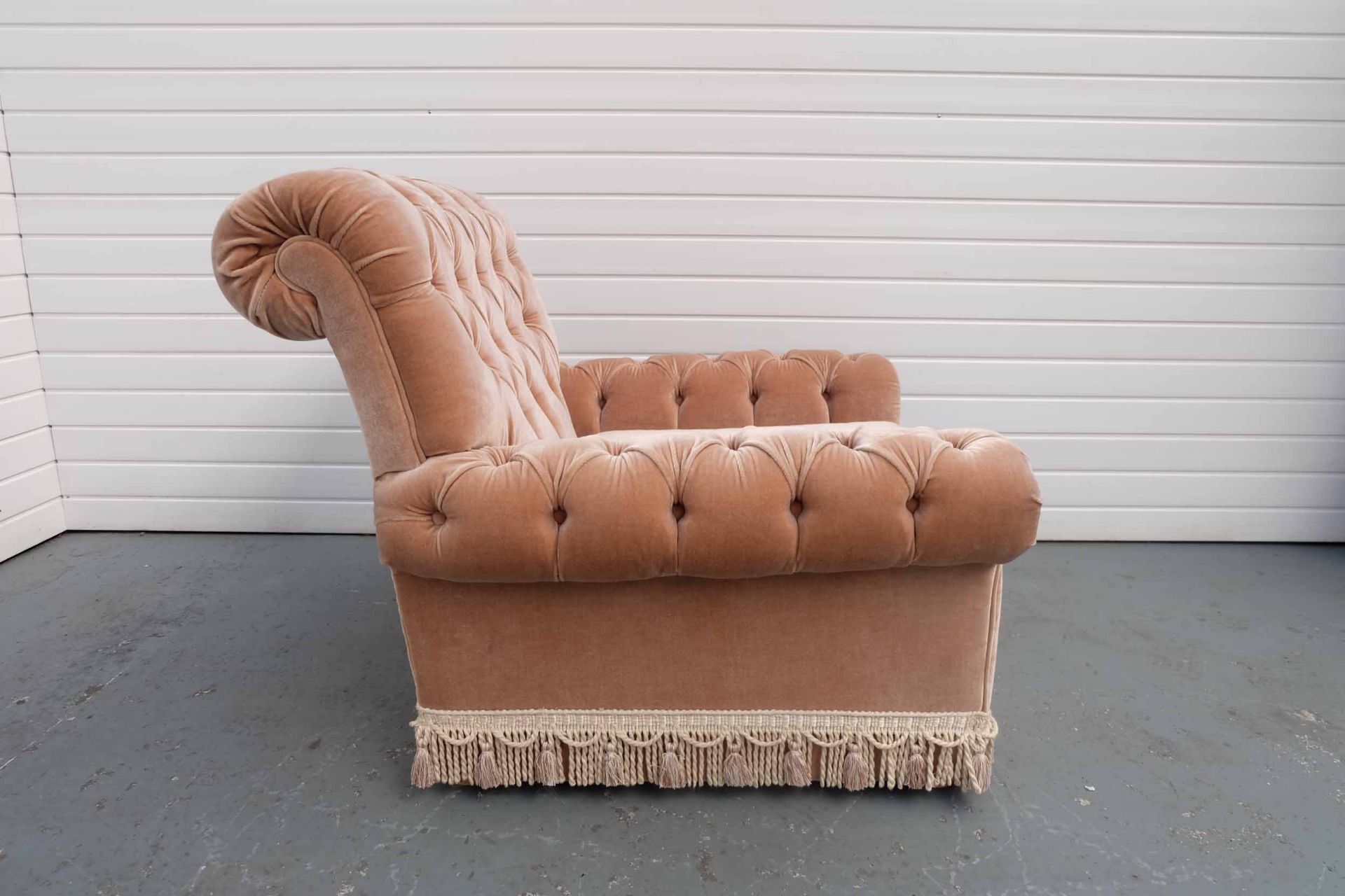 Chesterfield Chair. With Tassel Trim. - Image 4 of 4