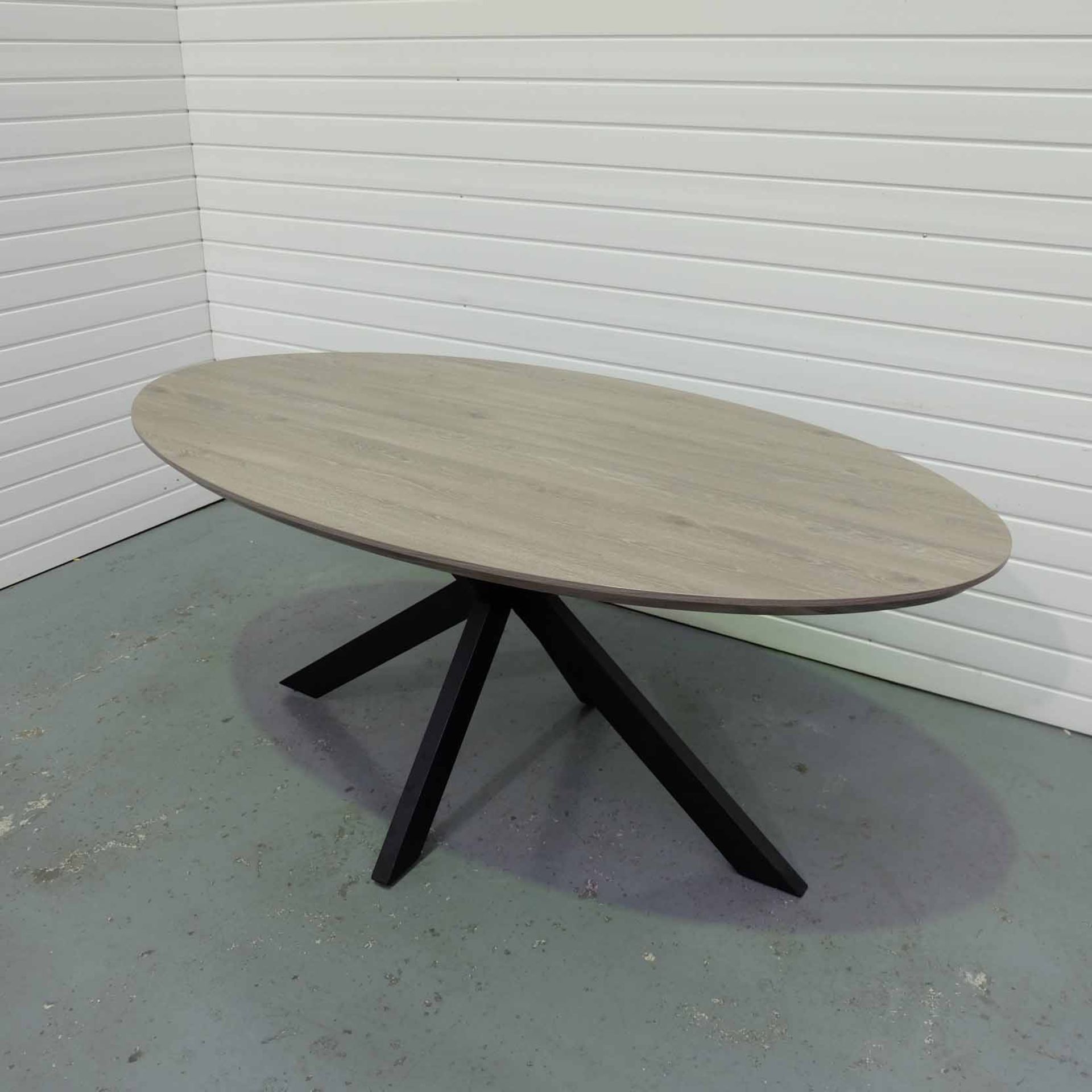 Furniture Link 'Manhattan' Oval Dining Table. SmarTops® Technology (Heat, Stain and Scratch resistan - Image 2 of 4