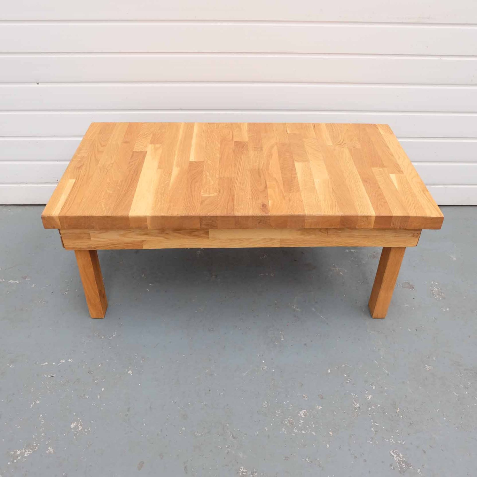 Solid Oak Coffee Table.