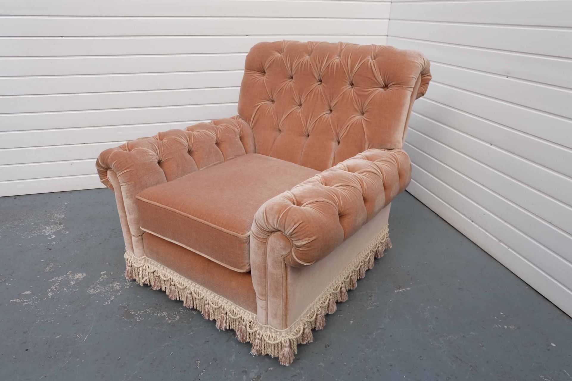 Chesterfield Chair. With Tassel Trim. - Image 3 of 4