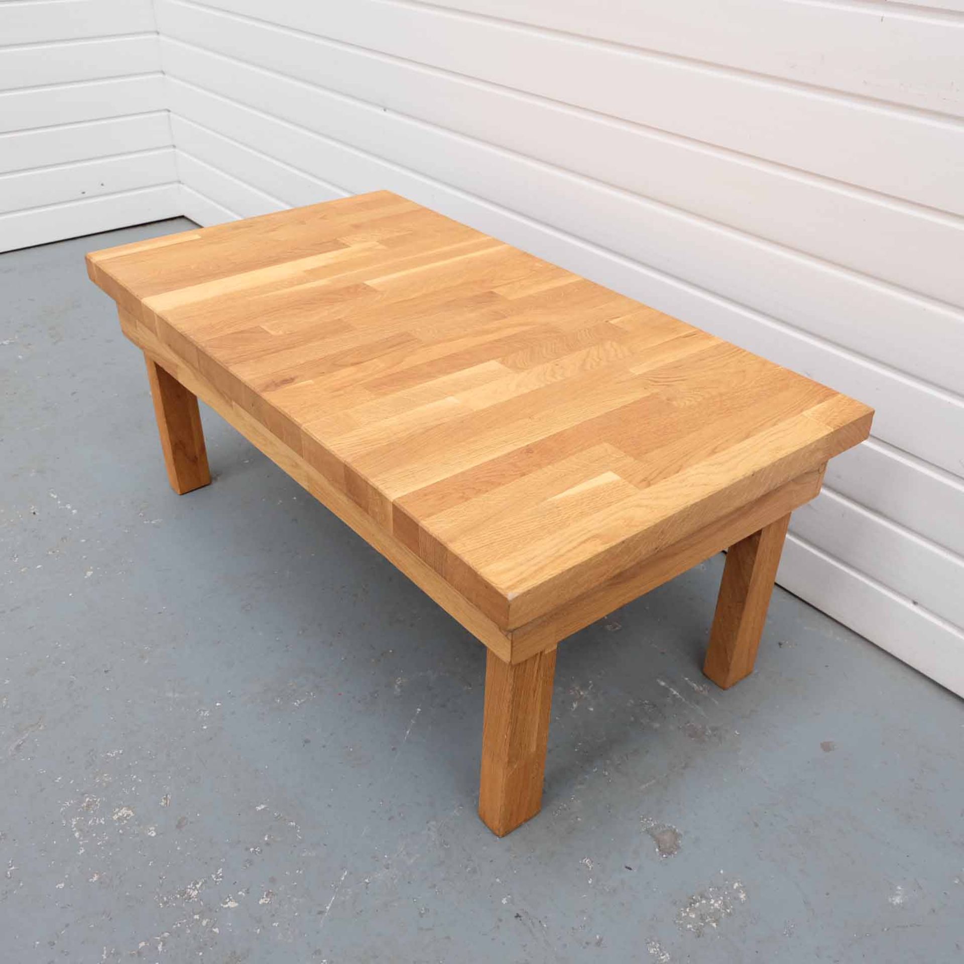 Solid Oak Coffee Table. - Image 2 of 3