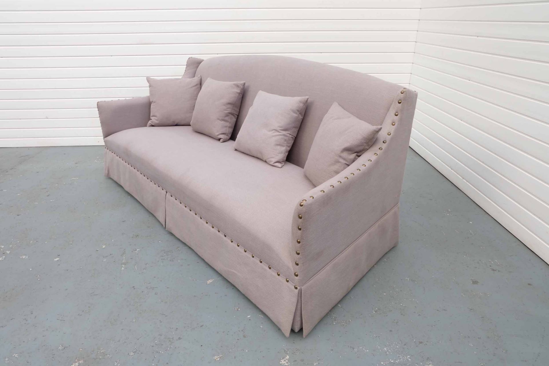 Coach House 3 Seater Sofa. With Valance. Includes 4 Scatter Cushions. - Image 2 of 4