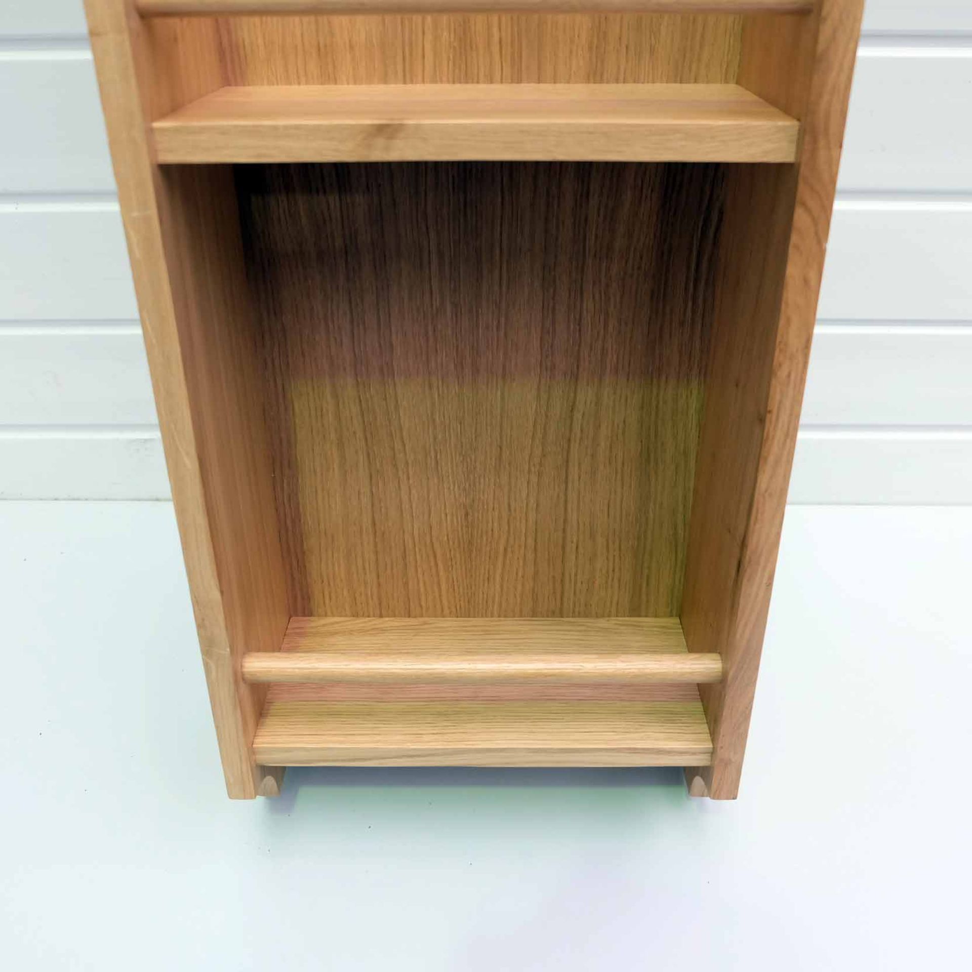 Solid Wood Spice Rack. Size 280mm W x 130mm D x 900mm H. 3 x Shelves. - Image 3 of 5