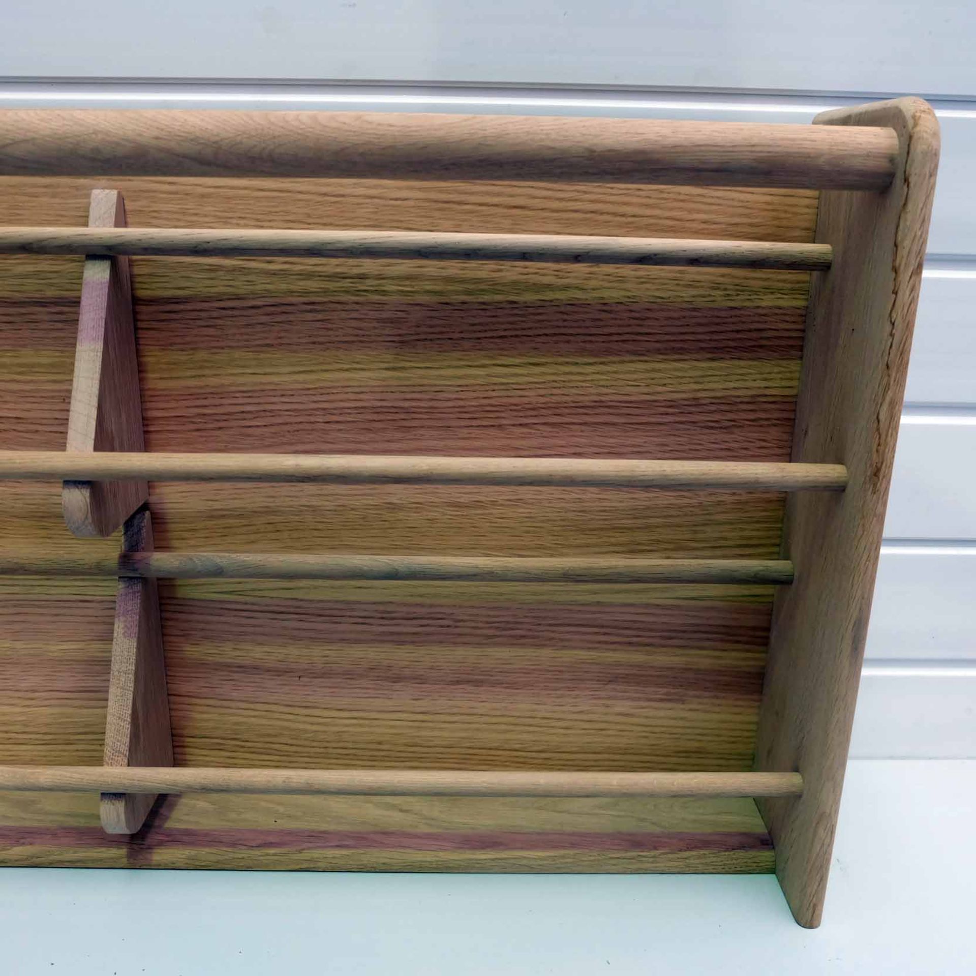 Solid Wood Spice Rack. Size 860mm W x 150mm D x 460mm H. - Image 3 of 6