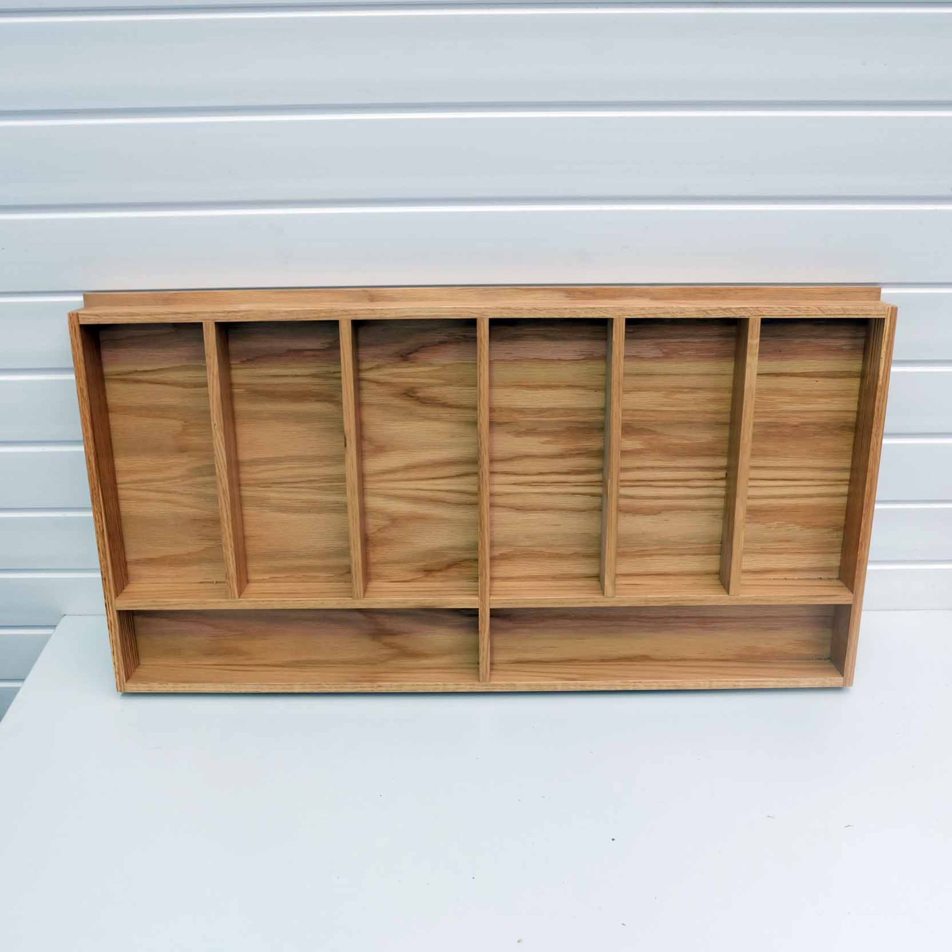 Solid Wood Drawer Insert. Size 910mm W x 481mm D x 56mmH. 8 x Segments.