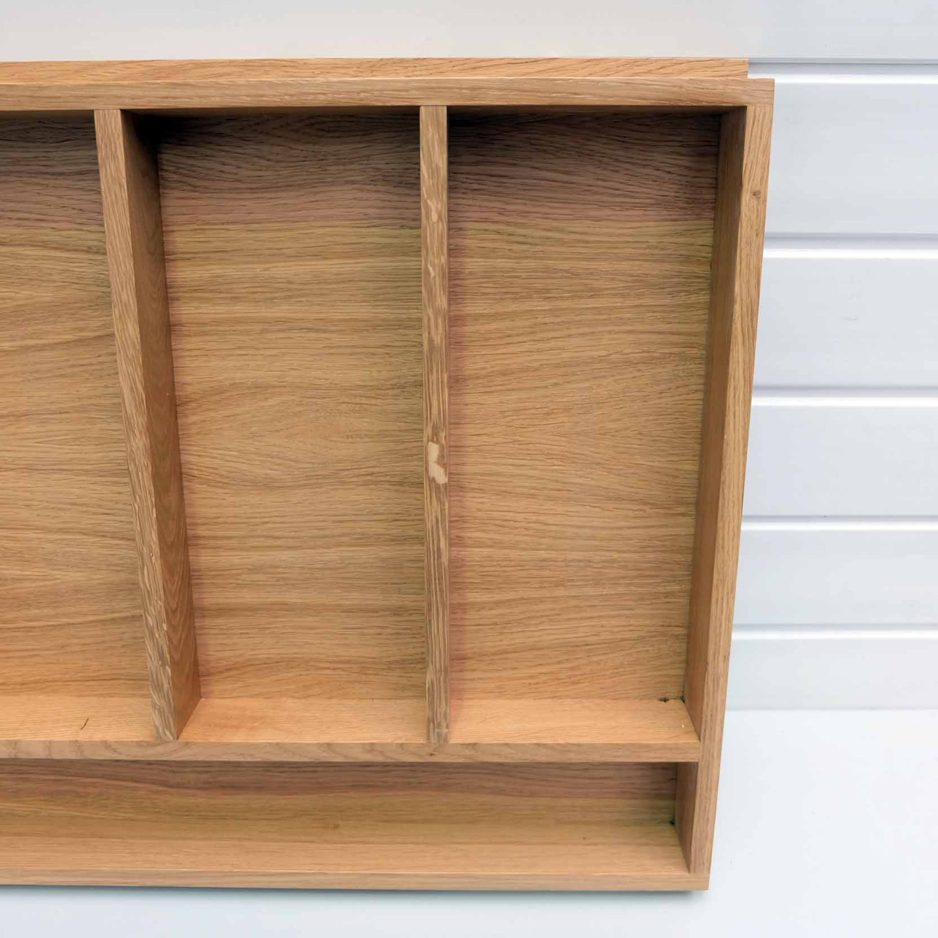 Solid Wood Drawer Insert. Size 823mm W x 4878mm D x 57mm H. 6 x Segments. - Image 4 of 4