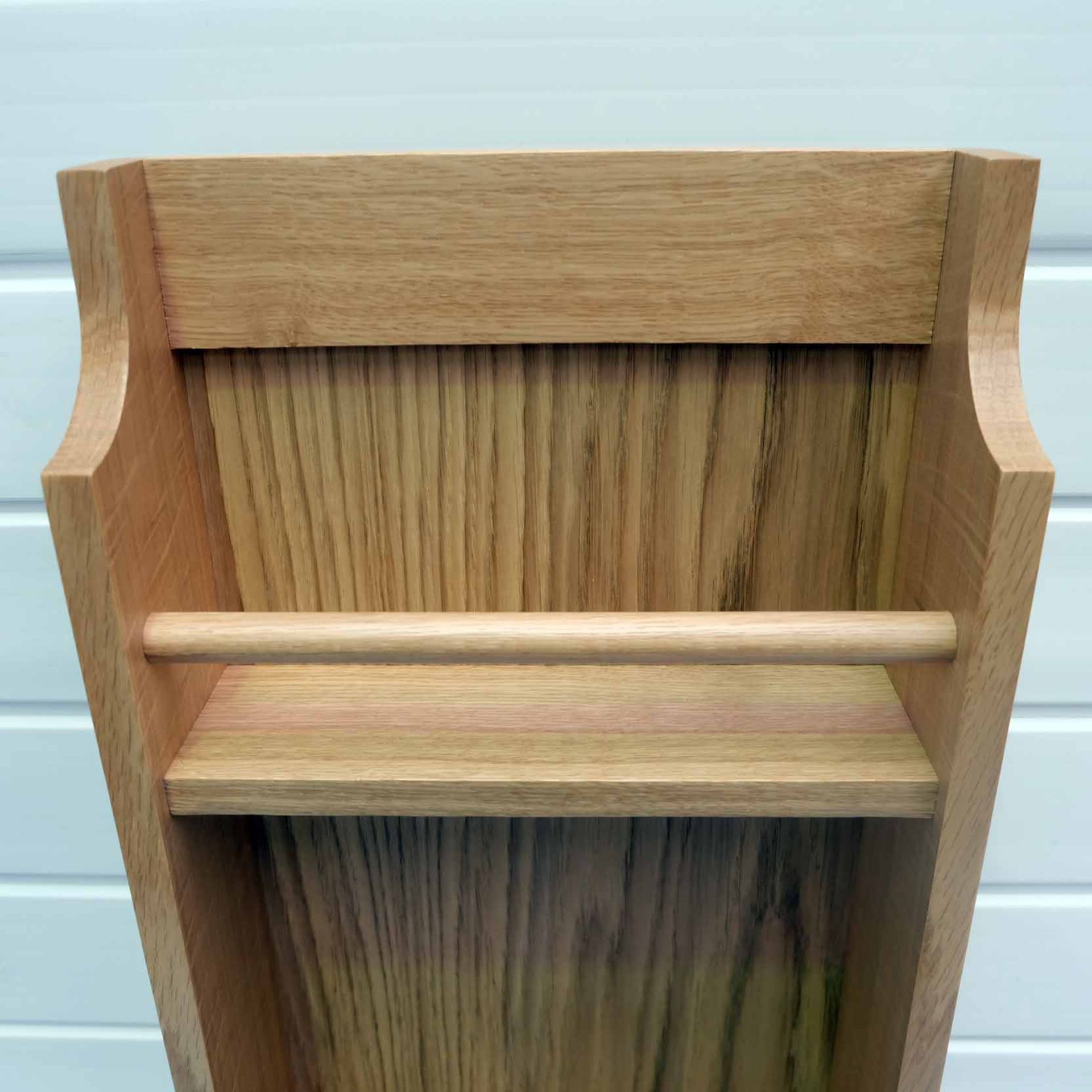 Solid Wood Spice Rack. Size 280mm W x 130mm D x 900mm H. 3 x Shelves. - Image 5 of 5