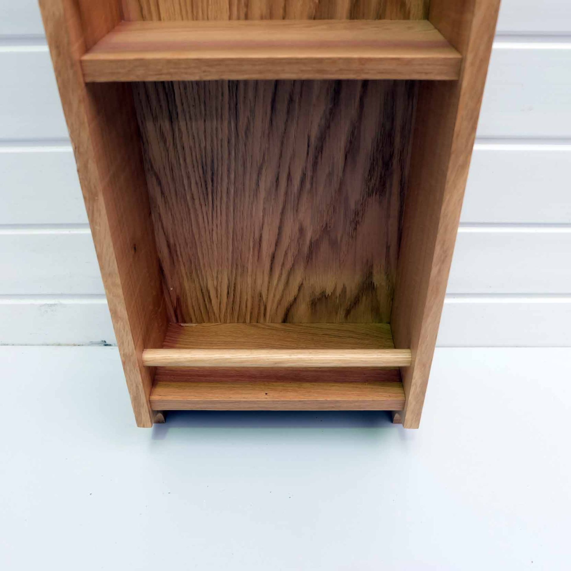 Solid Wood Spice Rack. Size 280mm W x 130mm D x 900mm H. 3 x Shelves. - Image 3 of 5