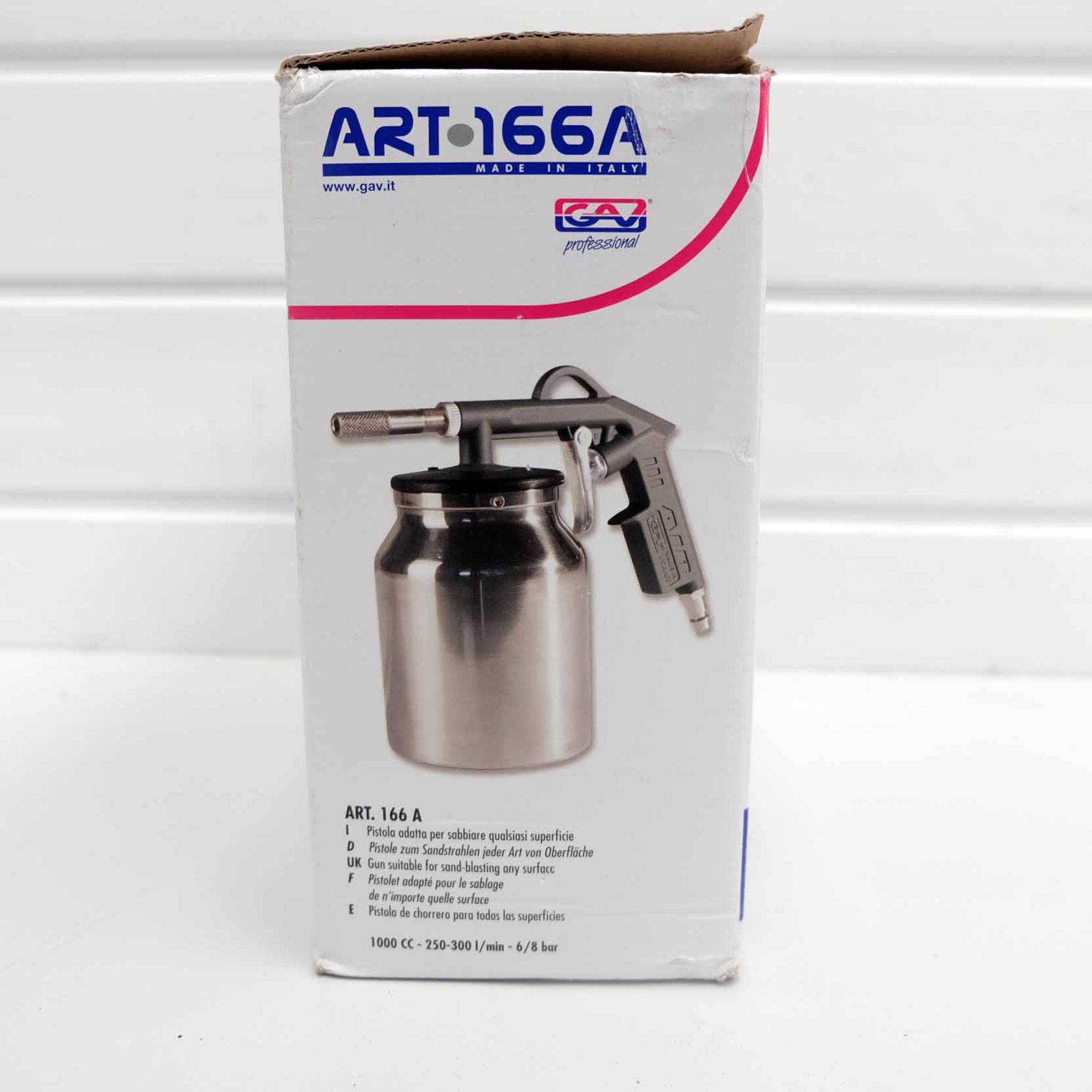 SIP Art 166 GAV Proffessional Sand Blasting Gun. 1 Litre Pot Size. 1/4" BSP Inlet. Air Consumption 9 - Bild 4 aus 5