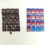 Selection of SD Memory Cards, Micro SD Memory Cards & Adaptors. 32 In Total. All 32GB. Various Brand