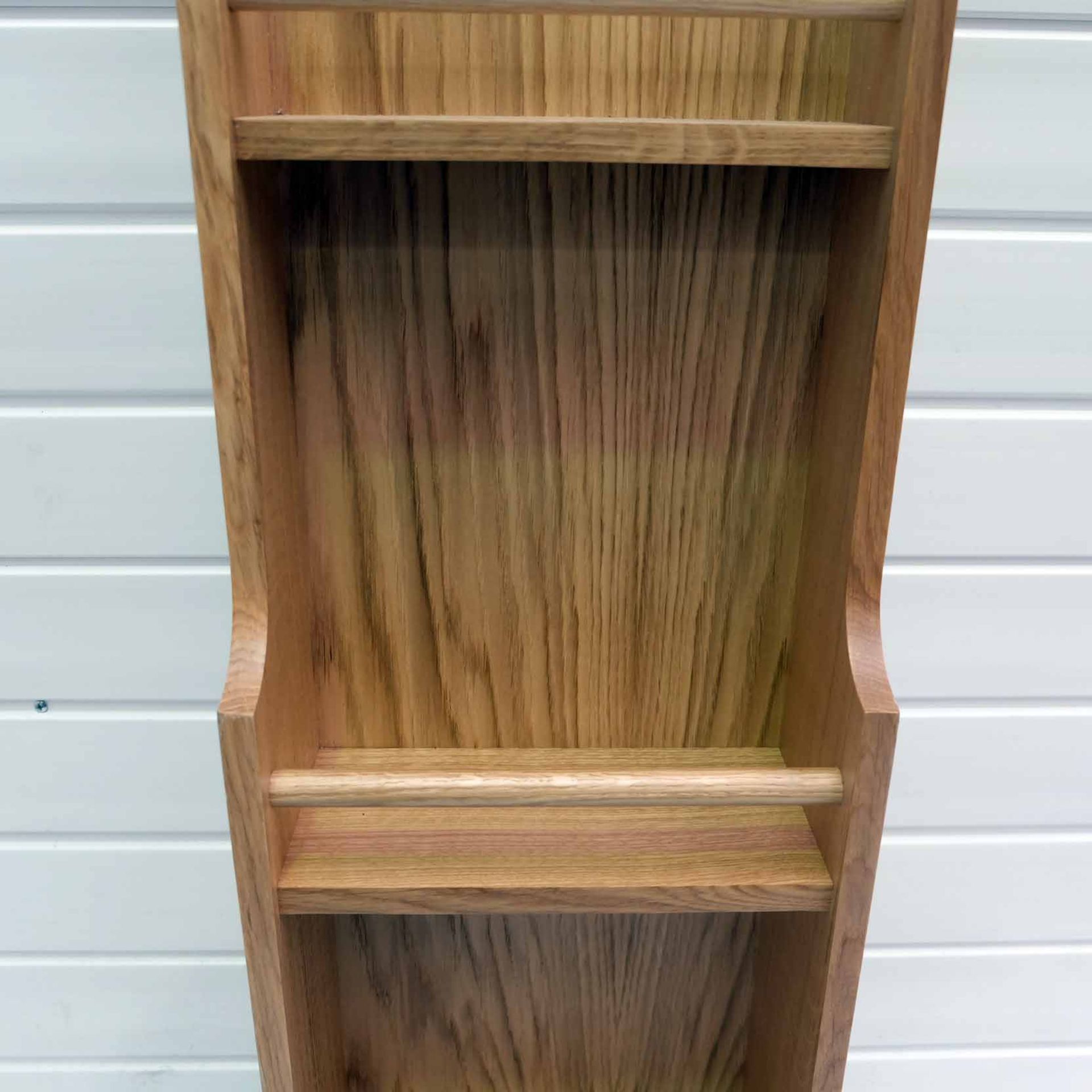 Solid Wood Spice Rack. Size 280mm W x 130mm D x 900mm H. 3 x Shelves. - Image 4 of 5