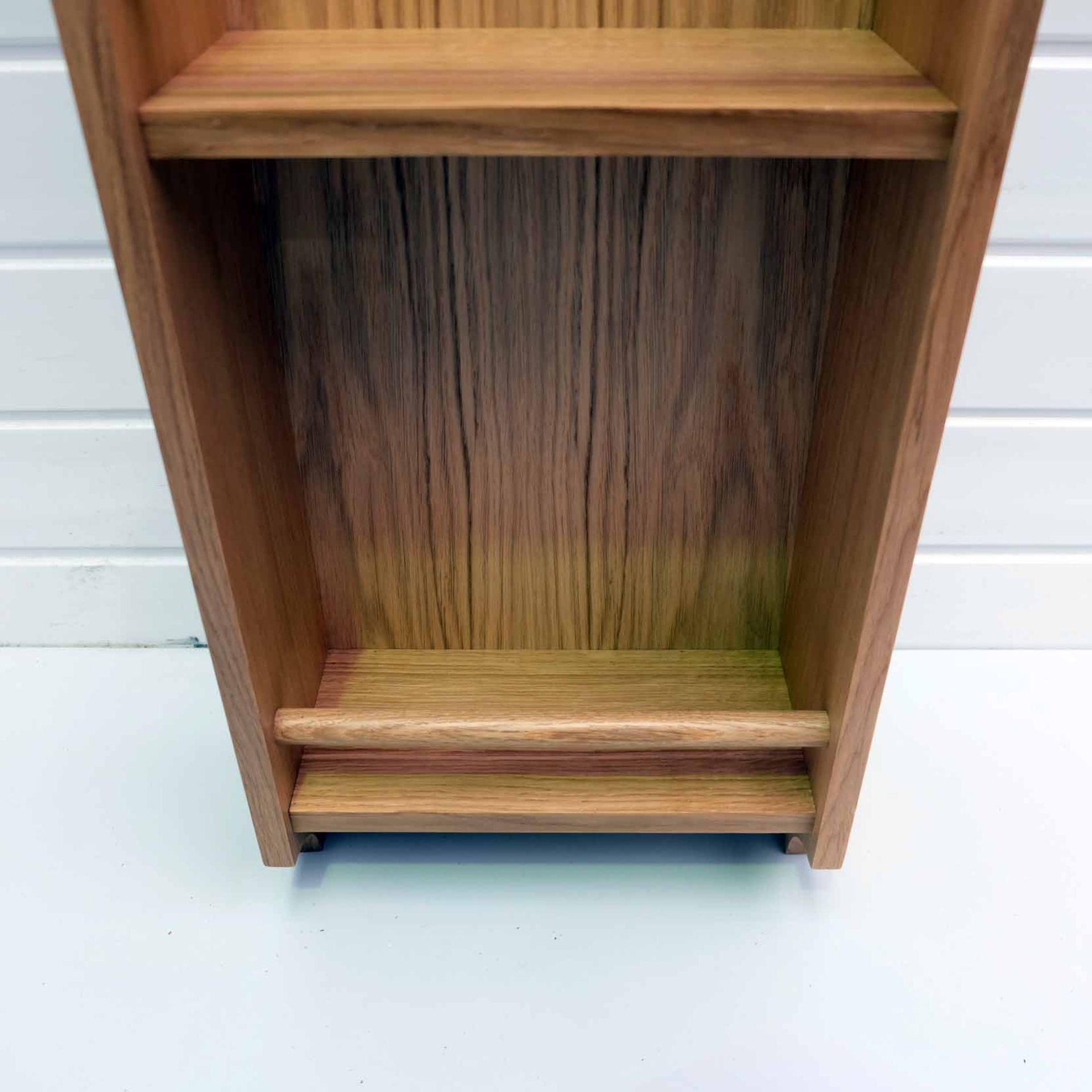 Solid Wood Spice Rack. Size 280mm W x 130mm D x 900mm H. 3 x Shelves. - Image 3 of 5