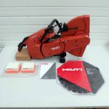 Hilti Hand Held Gas Saw. Model DSH 900-X 16". Complete With SP-16"x1" Blade. Easy Start Auto-Choke S