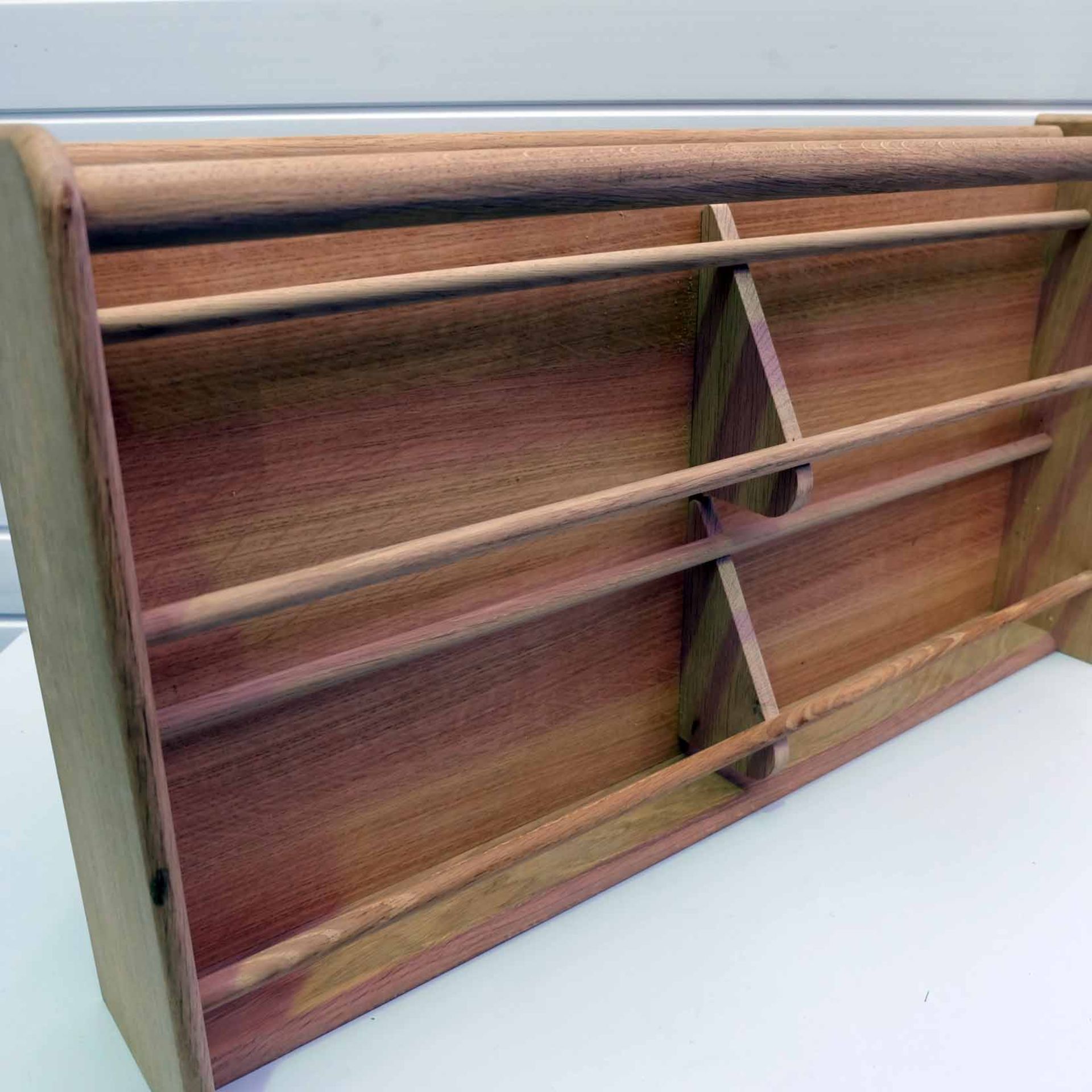 Solid Wood Spice Rack. Size 860mm W x 150mm D x 460mm H. - Image 3 of 6