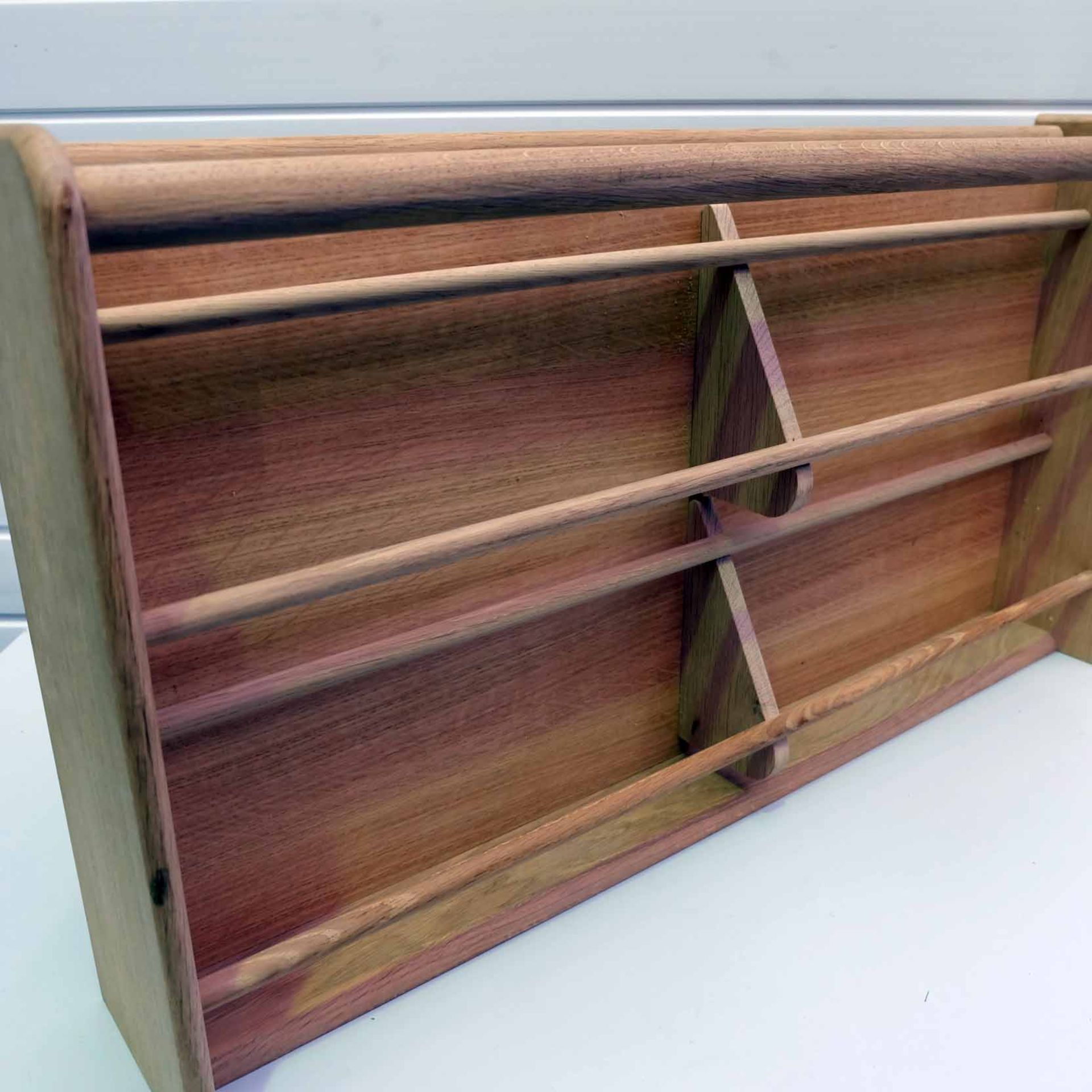 Solid Wood Spice Rack. Size 860mm W x 150mm D x 460mm H. - Bild 3 aus 6