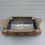FRANKE + Swiss Made Collection Stainless Steel Sink. External Size 735mm W x 440mm D x 215mm H. Inte