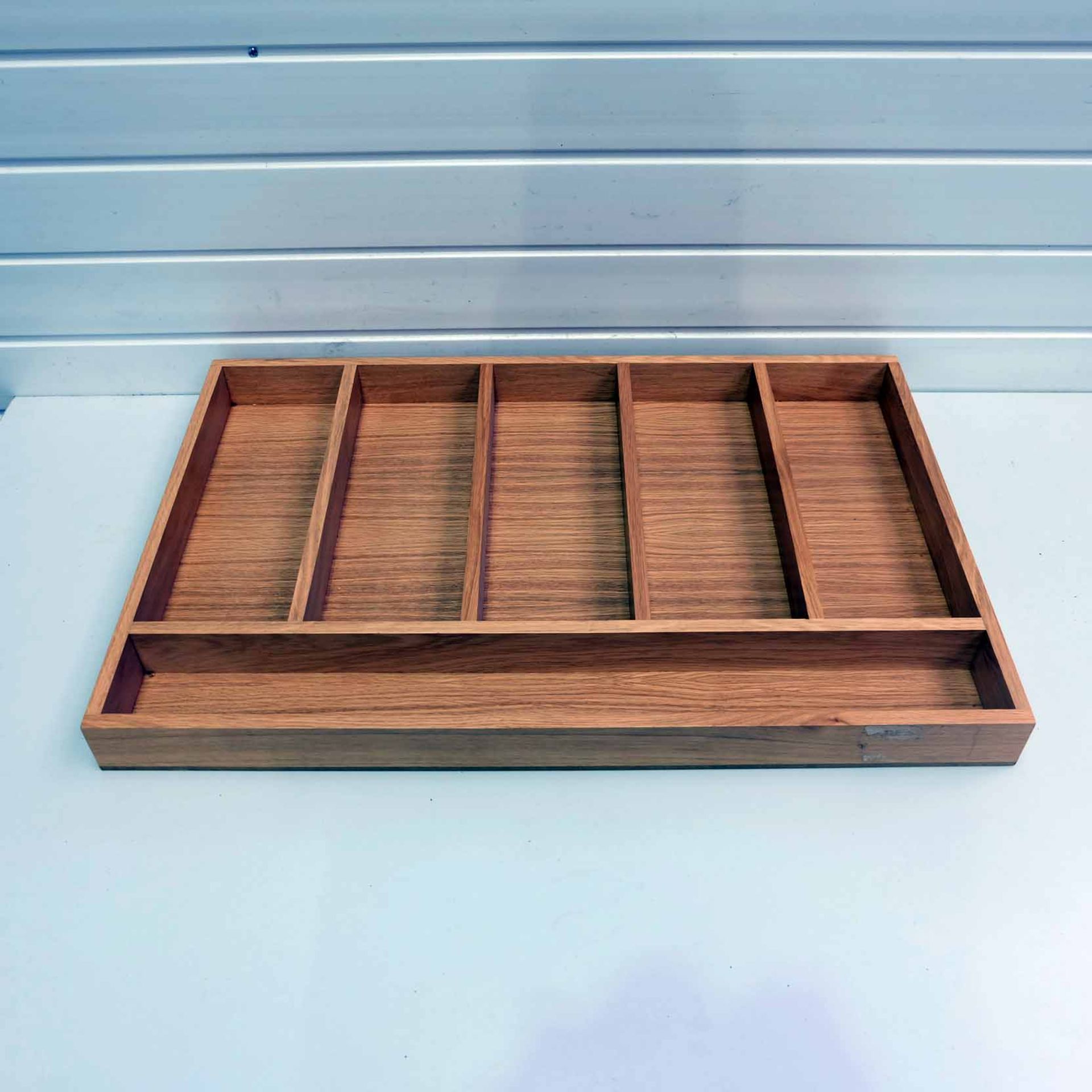 Solid Wood Drawer Insert. Size 720mm W x 487mm D x 56mm H. 6 x Segments.