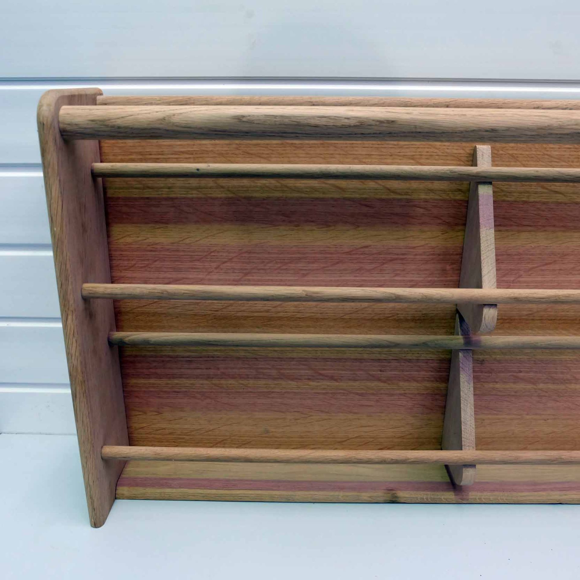 Solid Wood Spice Rack. Size 860mm W x 150mm D x 460mm H. - Image 2 of 5