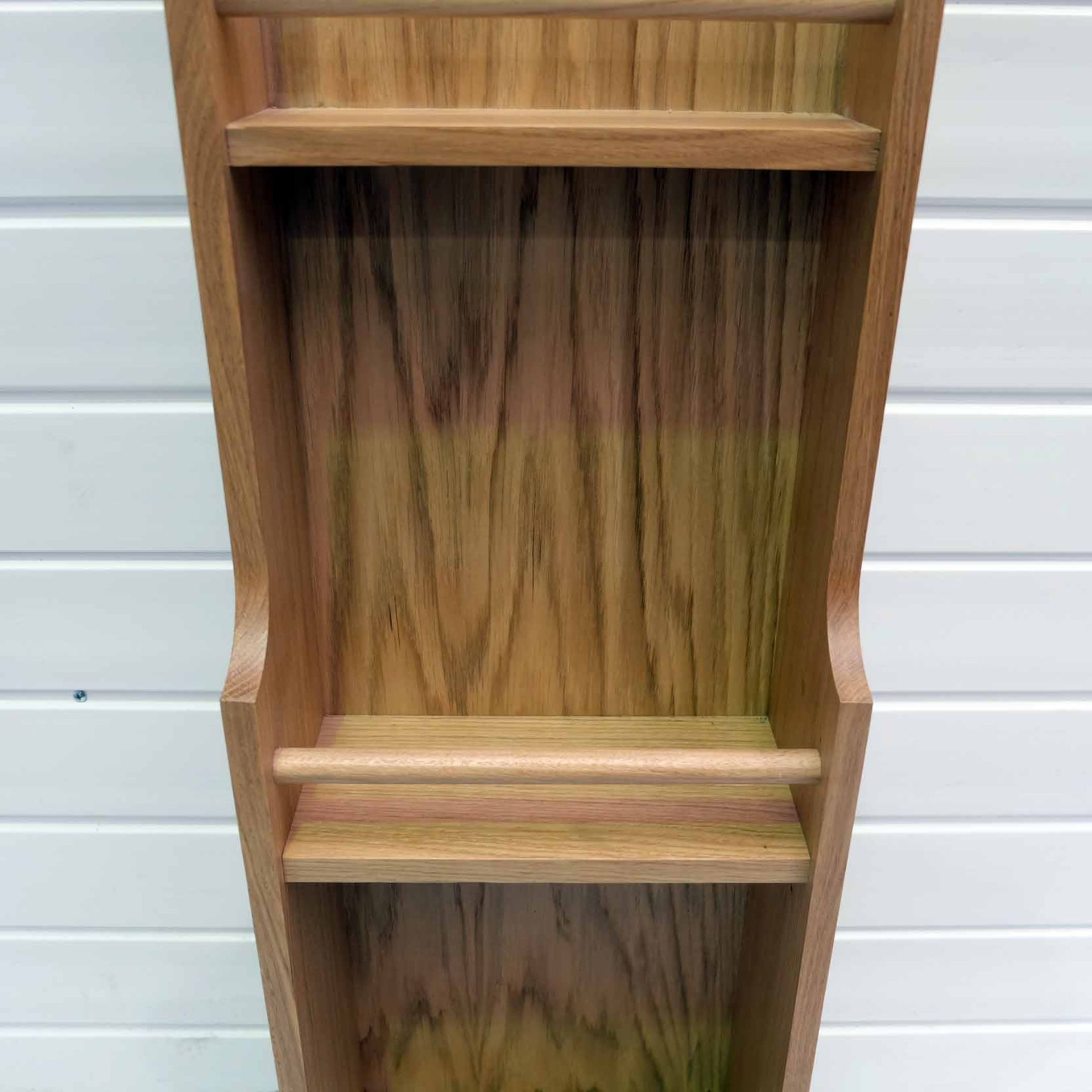 Solid Wood Spice Rack. Size 280mm W x 130mm D x 900mm H. 3 x Shelves. - Image 4 of 5