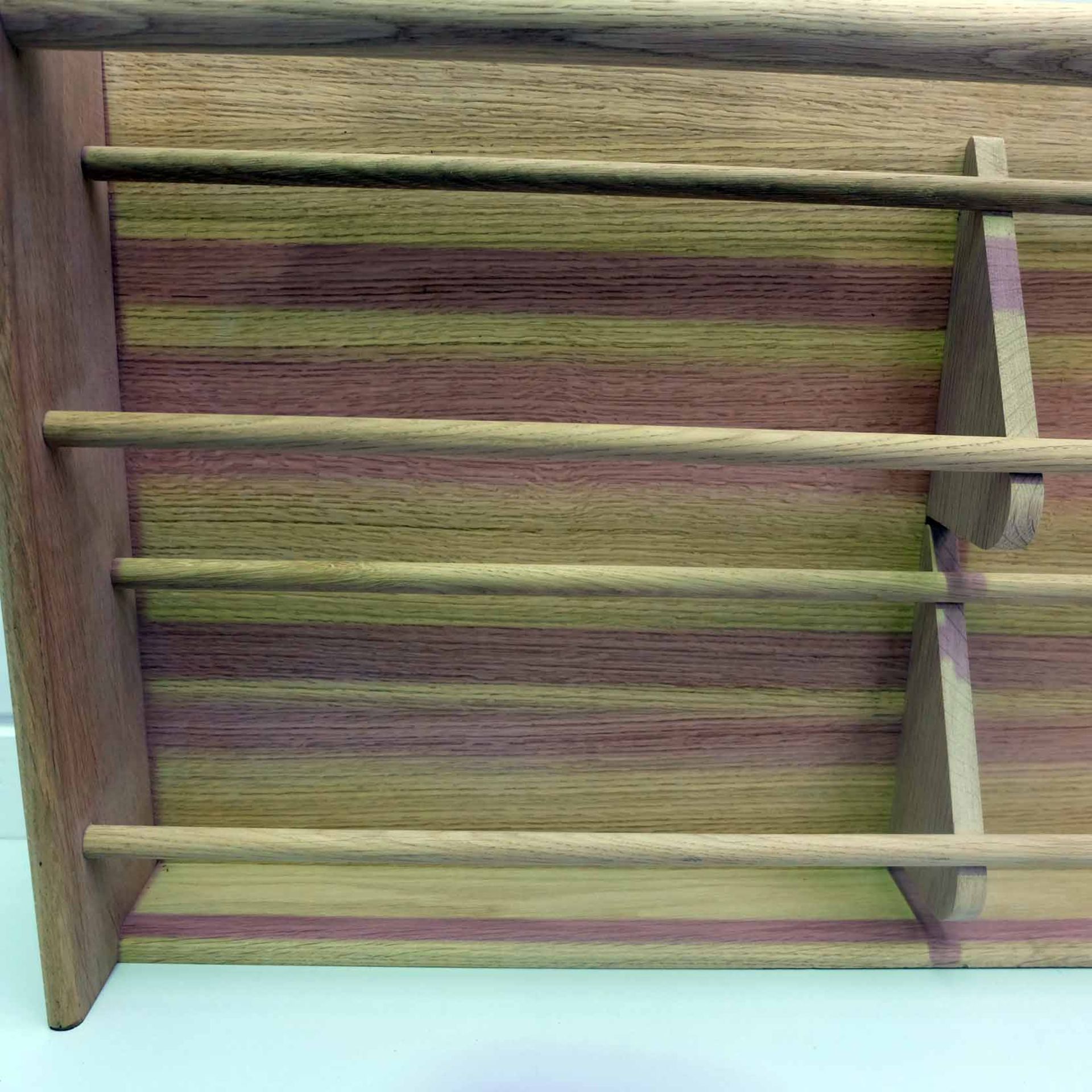 Solid Wood Spice Rack. Size 860mm W x 150mm D x 460mm H. - Image 3 of 7