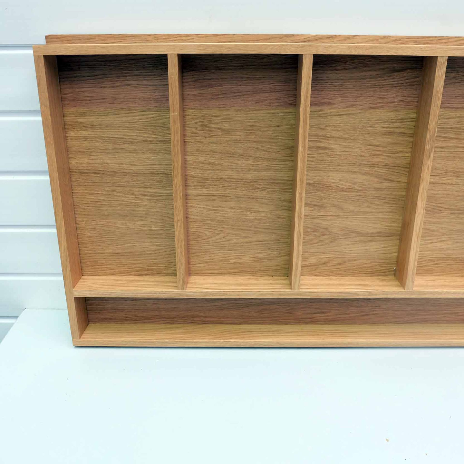 Solid Wood Drawer Insert. Size 922mm W x 487mm D x 57mm H. 6 x Segments. - Bild 2 aus 4