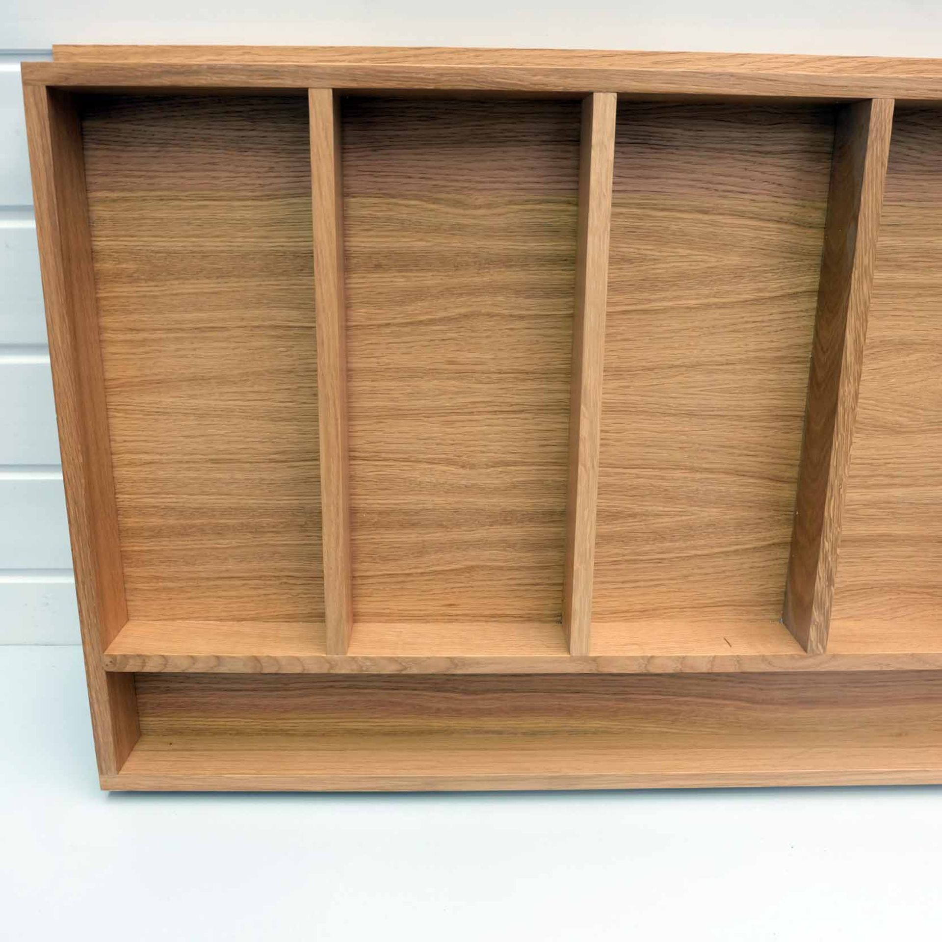 Solid Wood Drawer Insert. Size 823mm W x 4878mm D x 57mm H. 6 x Segments. - Image 3 of 4