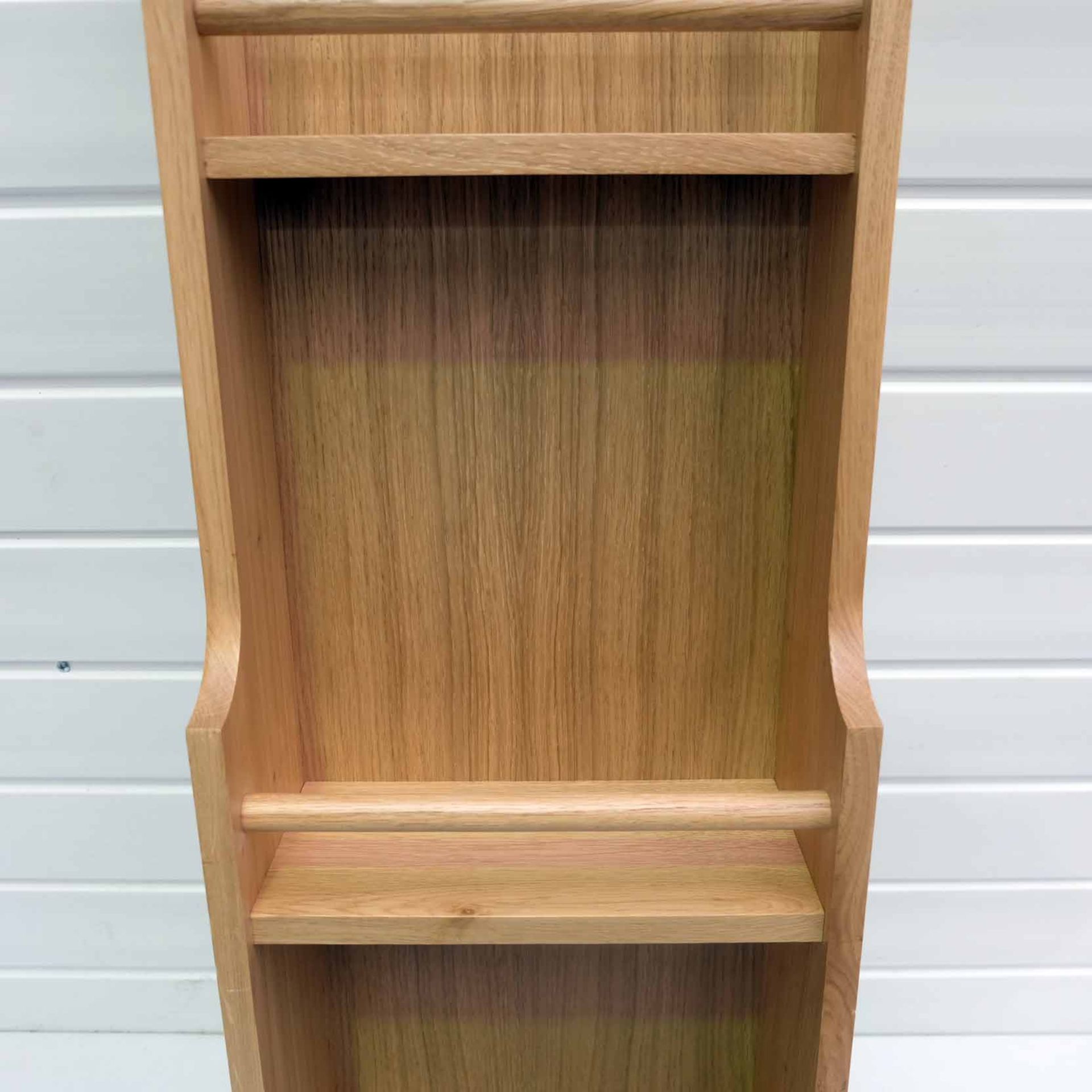 Solid Wood Spice Rack. Size 280mm W x 130mm D x 900mm H. 3 x Shelves. - Image 4 of 5