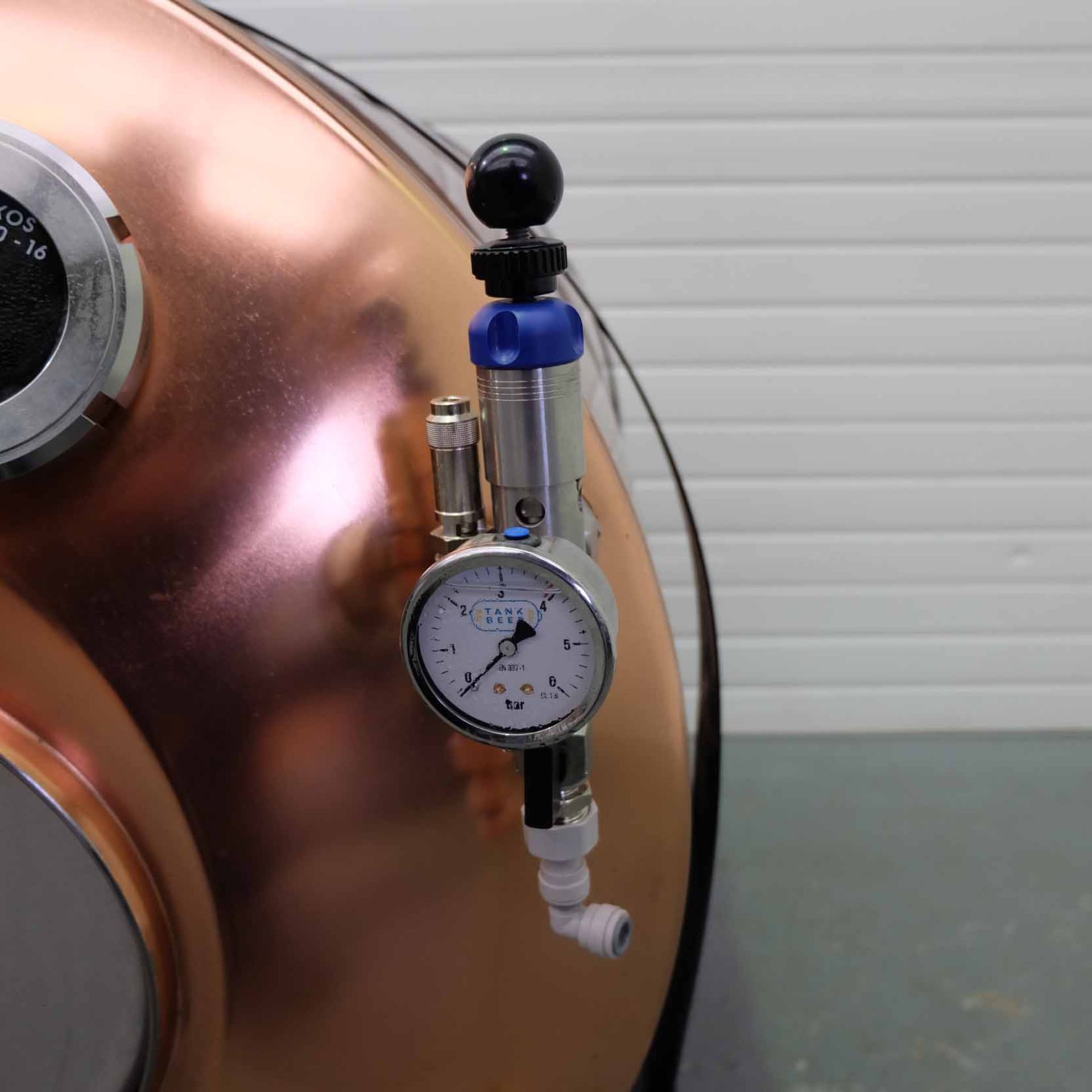 Paul Mueller Ltd. (Missouri USA) Copper Serving Beer Tank. Model 500Ltr. With Self Cooling Bag in Ta - Image 6 of 11