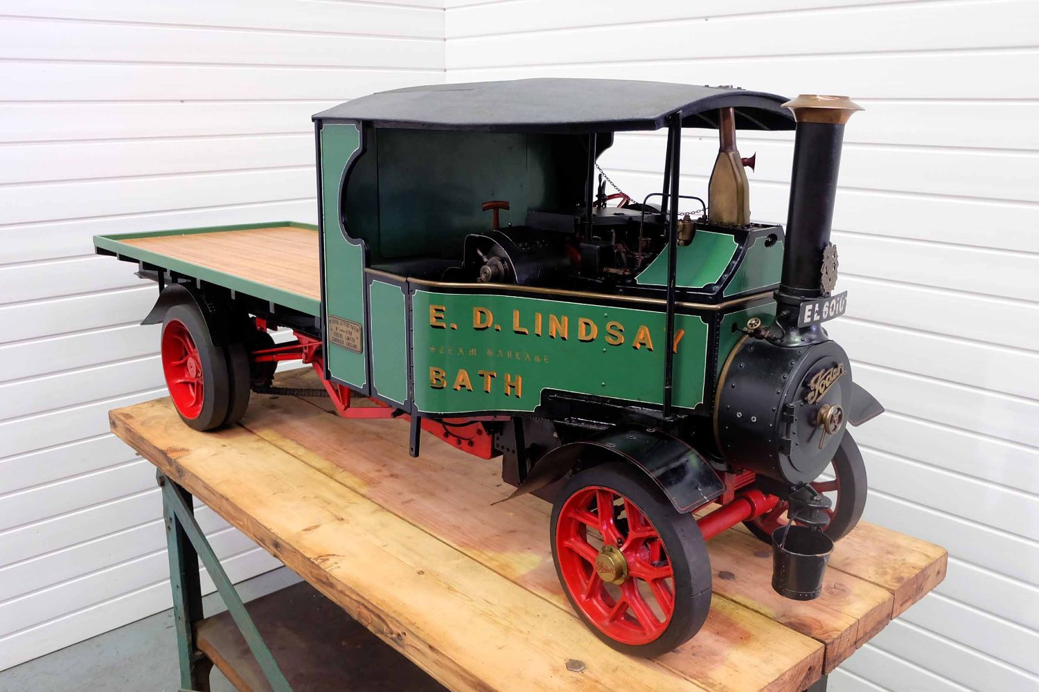 Online Timed Auction of FODEN 'C' Type. 3" Scale Model of the 1922 Six-Tonner Steam Wagon from Sandbach.