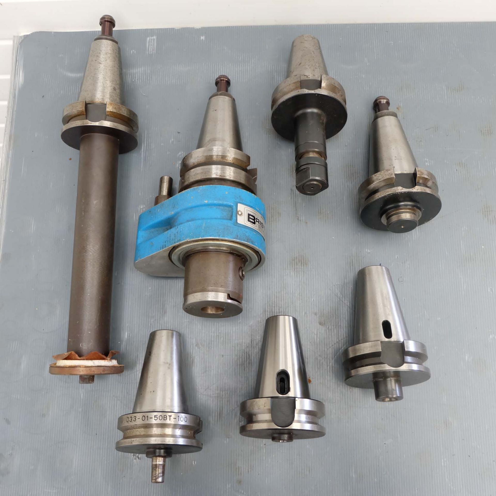 Seven Various BT50 Spindle Tools.