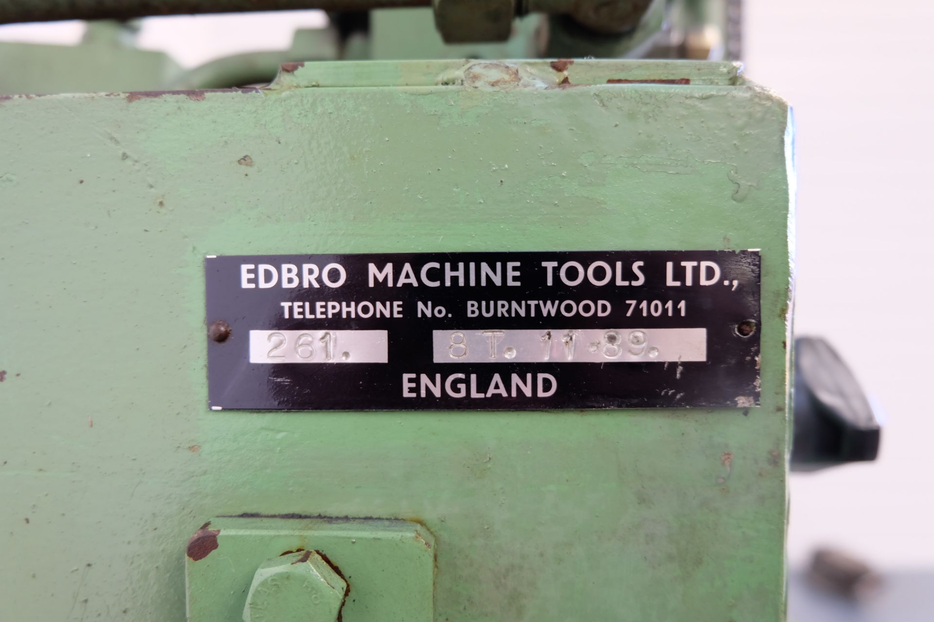 Edbro Hydraulic Press. Table Size 450mm x 360mm. Throat 150mm. Daylight 295mm. - Bild 7 aus 7