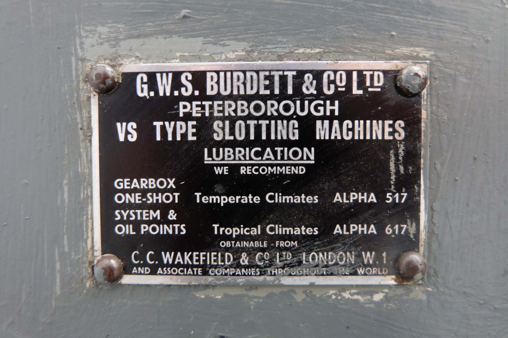 Burdett VS Type 6" Slotting Machine. Table Diameter: 18". Adjustable Stroke: 6". Throat Depth: 20". - Image 13 of 13