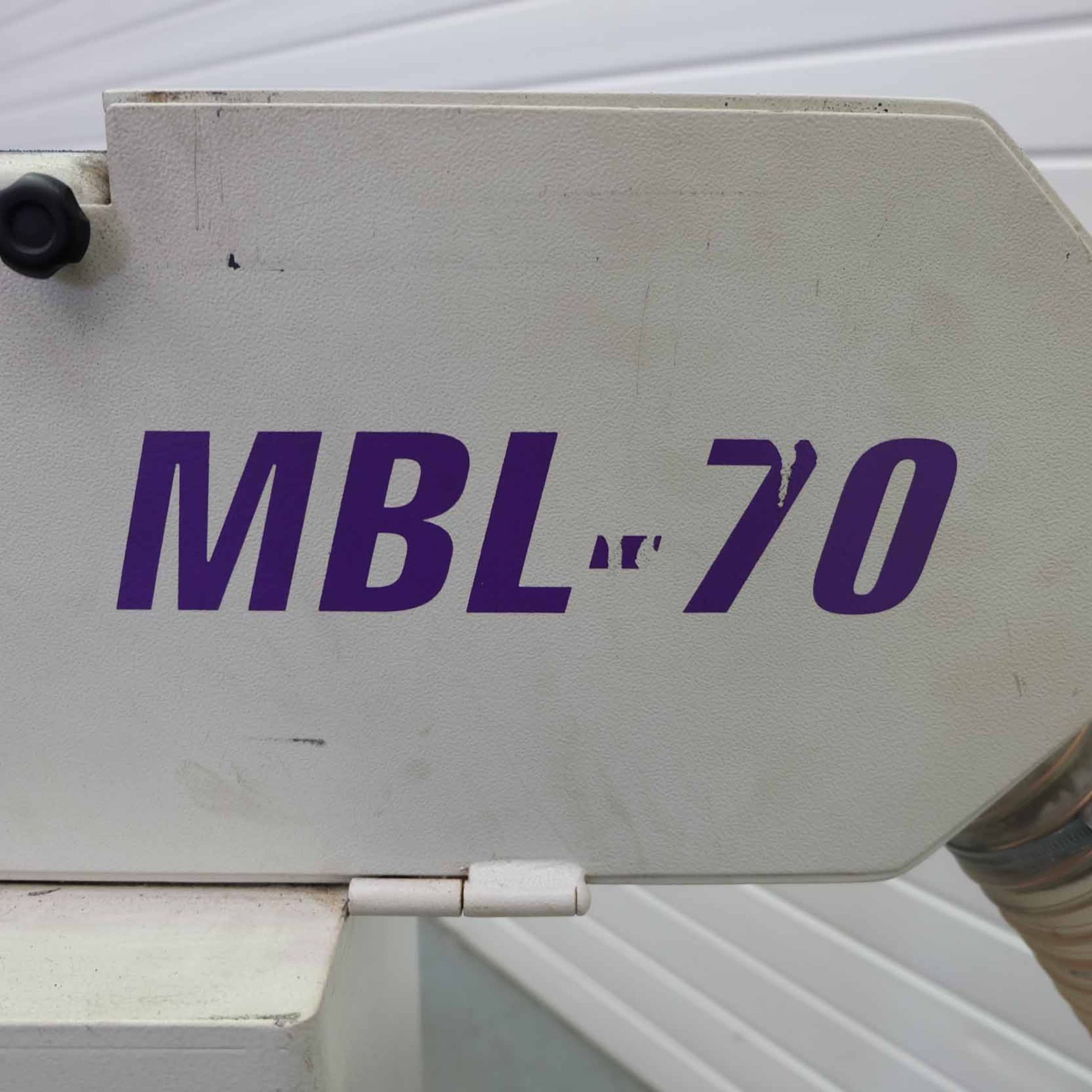 NS Model MBL-70 Tube Notch Grinding Machine. Abrasive Belt Size 75 x 2000mm. Motor Size 3 Phase, 3KW - Bild 6 aus 10