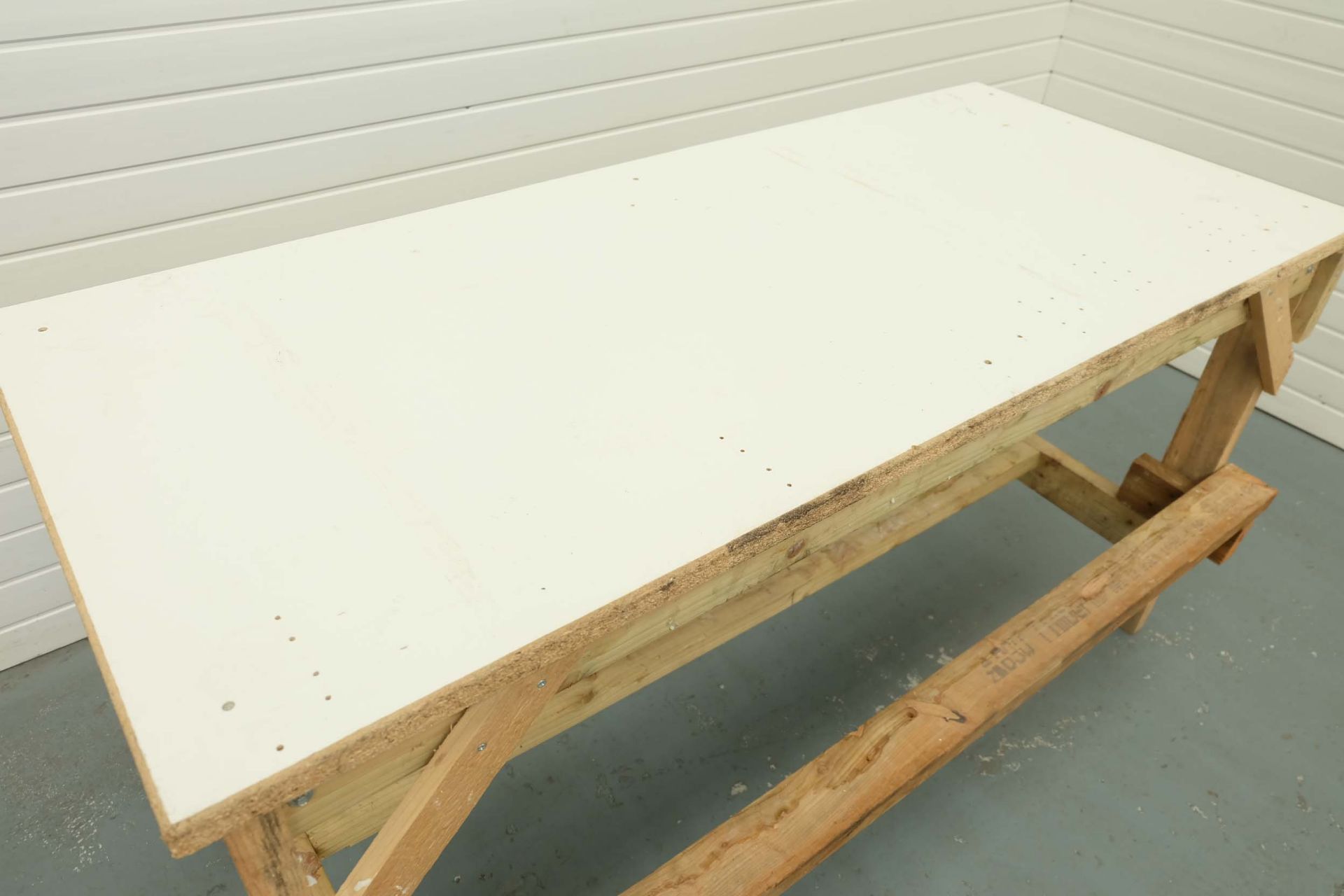 Timber Work Bench. Size 68" x 30" - Image 4 of 4