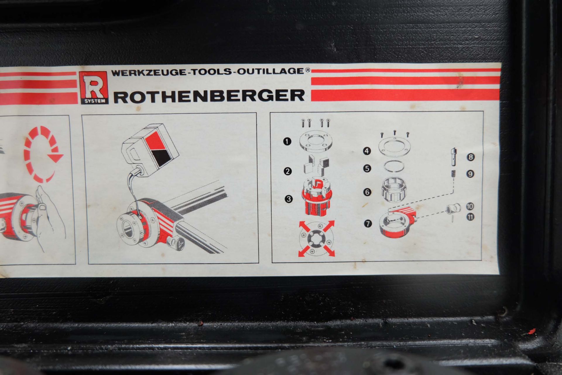 Rothenberger No.7.0780X Hand Ratchet Threader. Capacity 1/2", 3/4" & 1" BSPT. - Bild 3 aus 11
