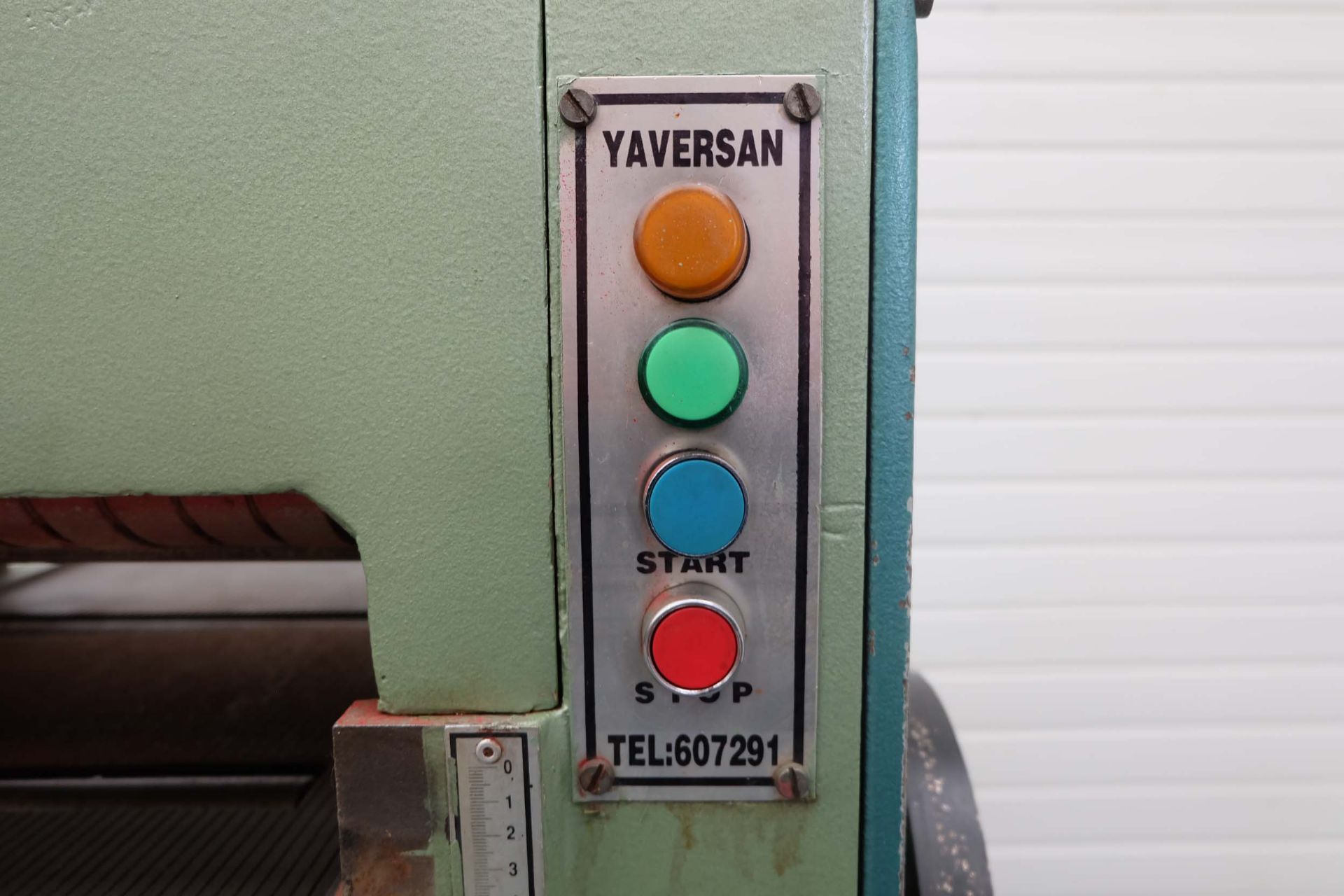 Yaversan Model 40 Lik. Thickness Cutting Machine. Motor needs Attention. - Image 6 of 9