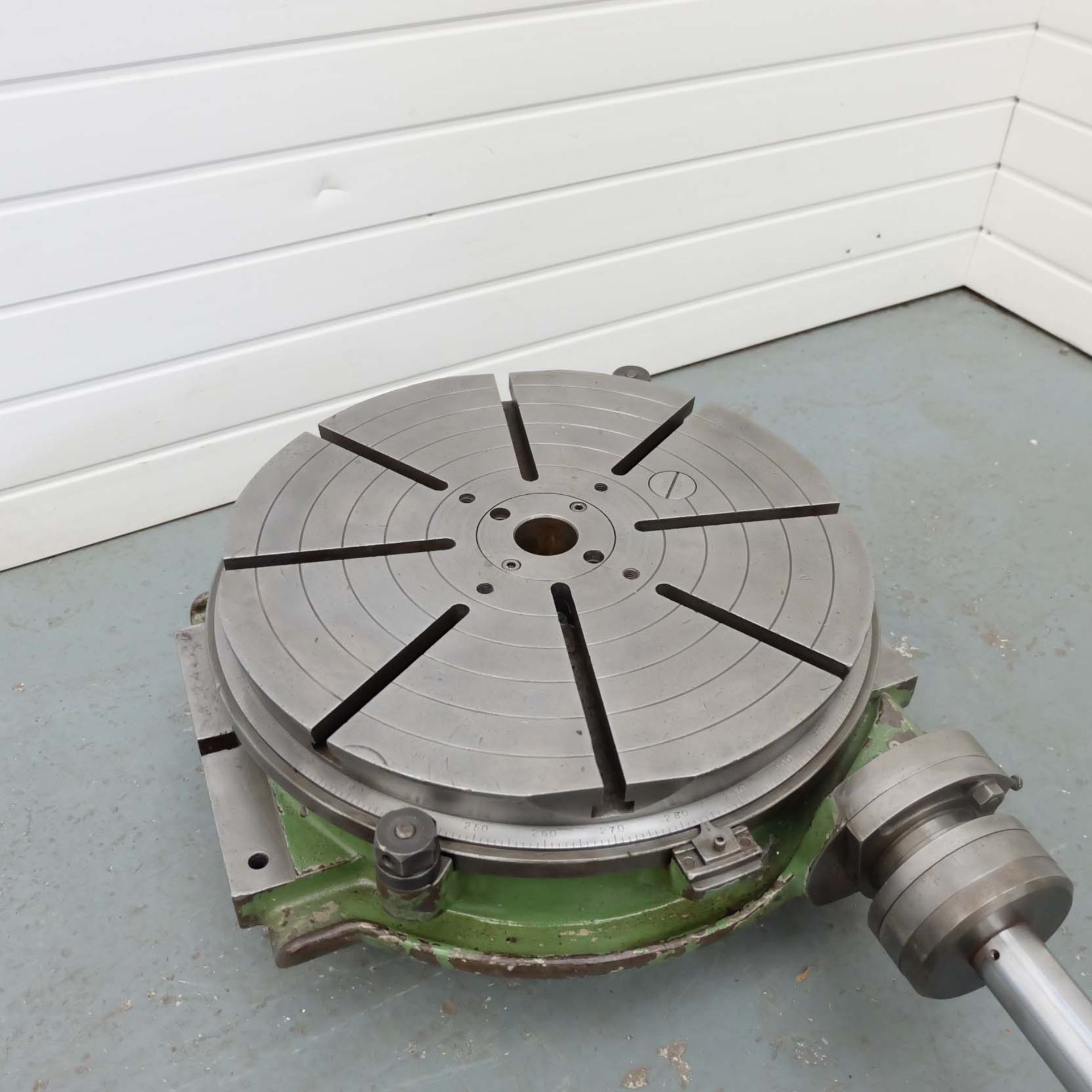 MECA 19 1/2" Rotary Table. With Extended Handwheel 14". Tee Slotted. - Image 3 of 7