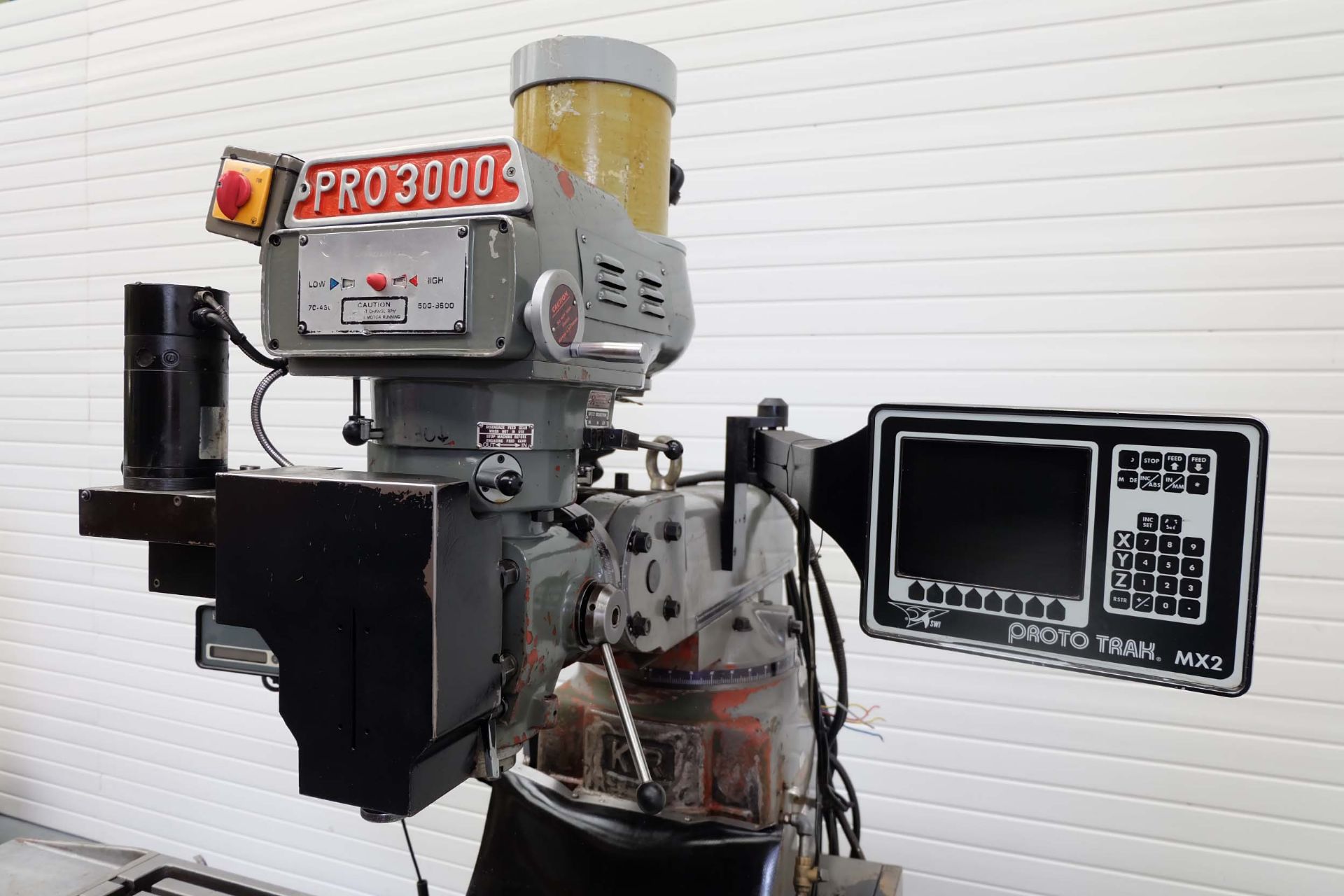 XYZ Pro 3000 SLV Turret Milling Machine With ProTrak MX2 Control. Table Size 58" x 12". Spindle Tap - Image 4 of 13