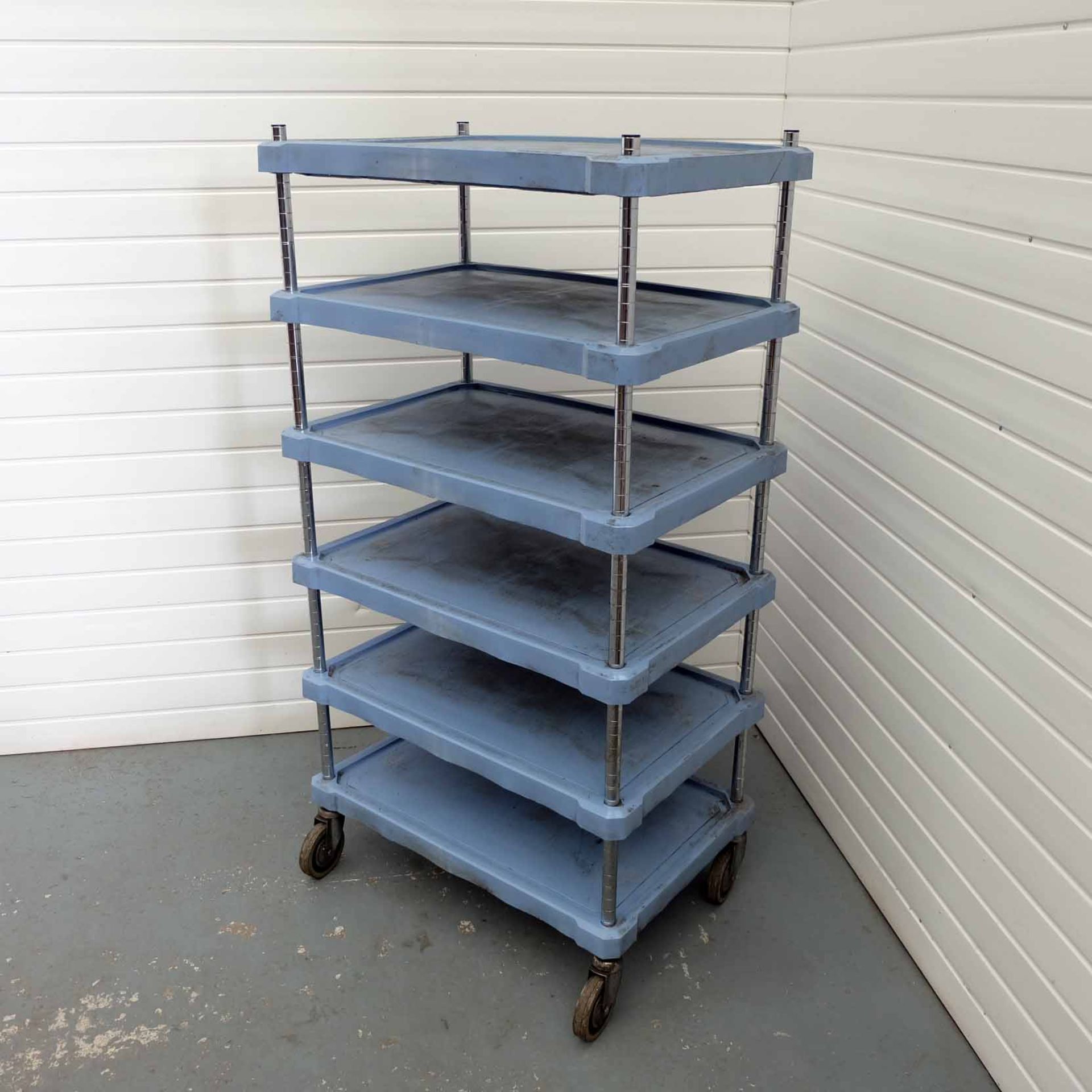 Parts Trolley With 6 Shelves. Size 795mm x 540mm x 1525mm High.