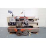 Harrison M400 Centre Lathe. Centre Height 200mm. Admits Between Centres 1000mm. Swing Over Bed 420mm