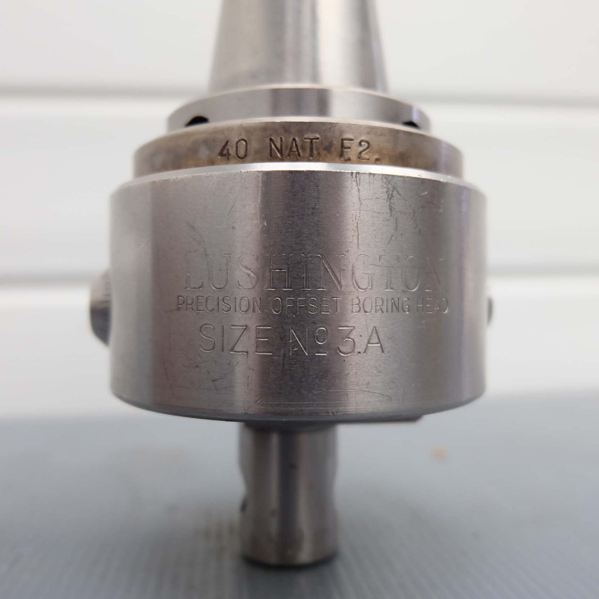 Lushington No.3A Precision Offset Boring Head. Head Size 3 3/8" Diameter. Spindle No 40ISO x 5/8" Wh - Bild 6 aus 8