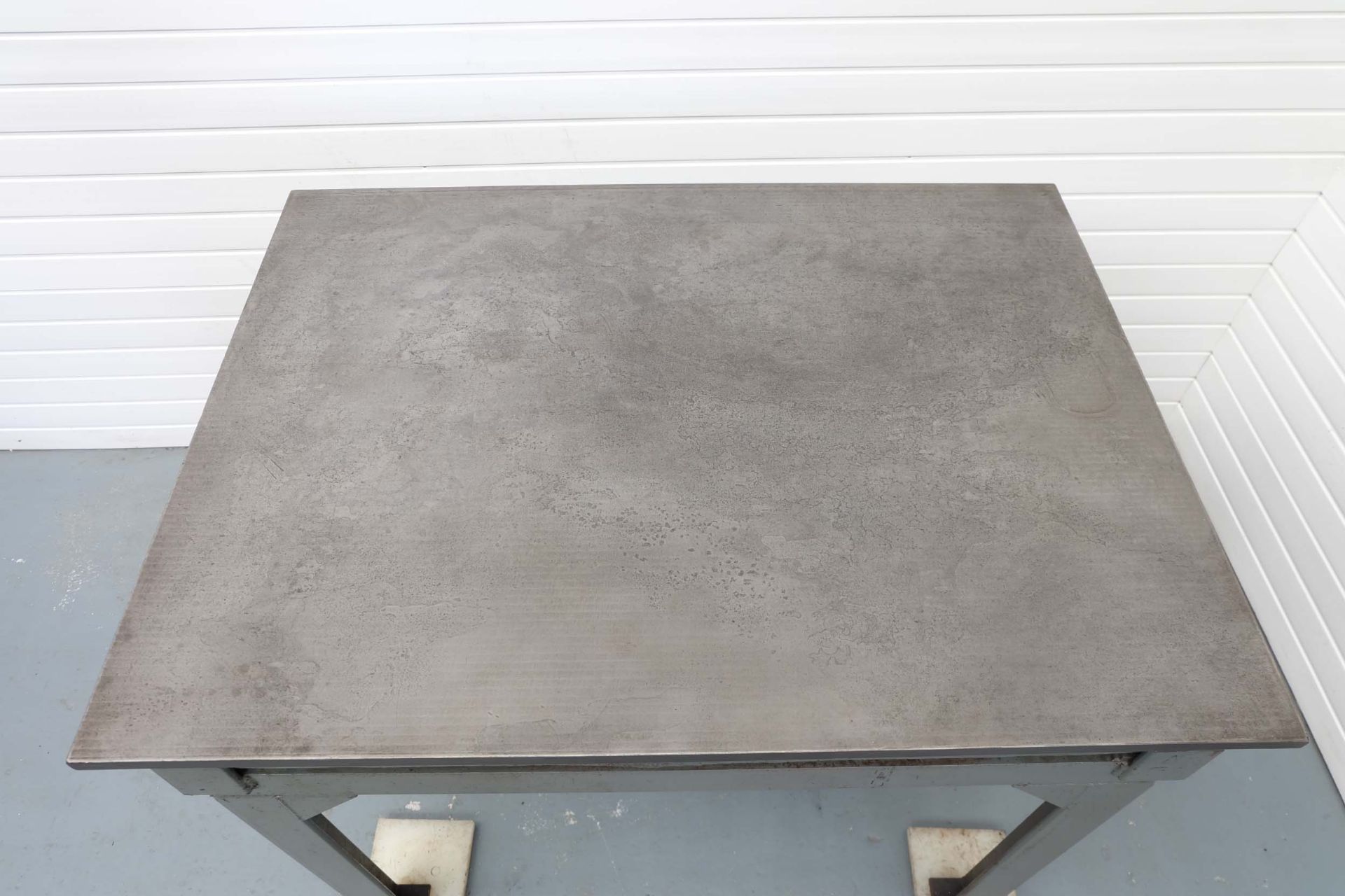 Cast Iron Surface Table On Steel Stand. Size: 48" x 36". Surface Height: 42". - Image 5 of 5