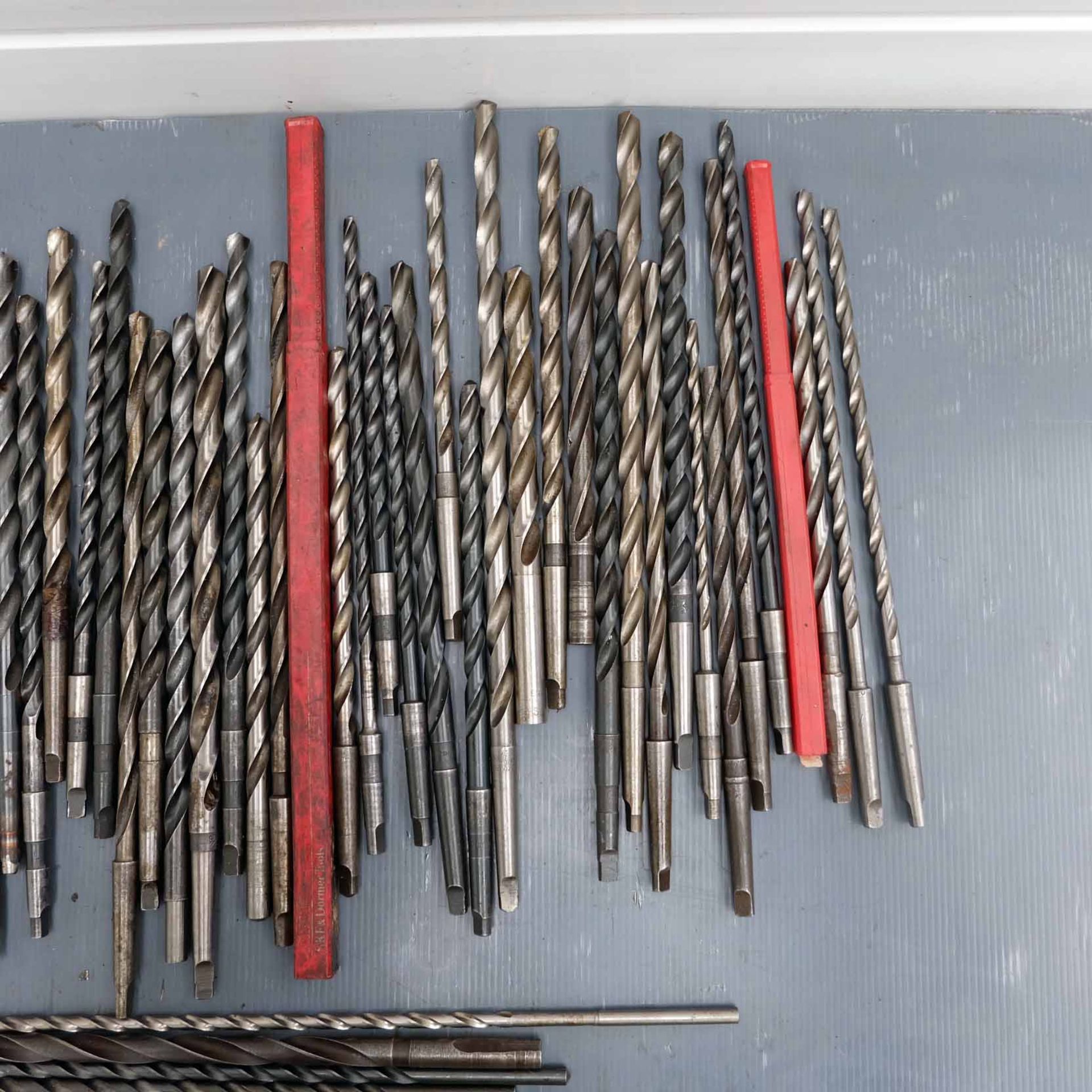 Quantity of Long Series Twist Drills. Various Imperial Sizes. 1 & 2 Morse Taper Straight Shank. - Image 3 of 4